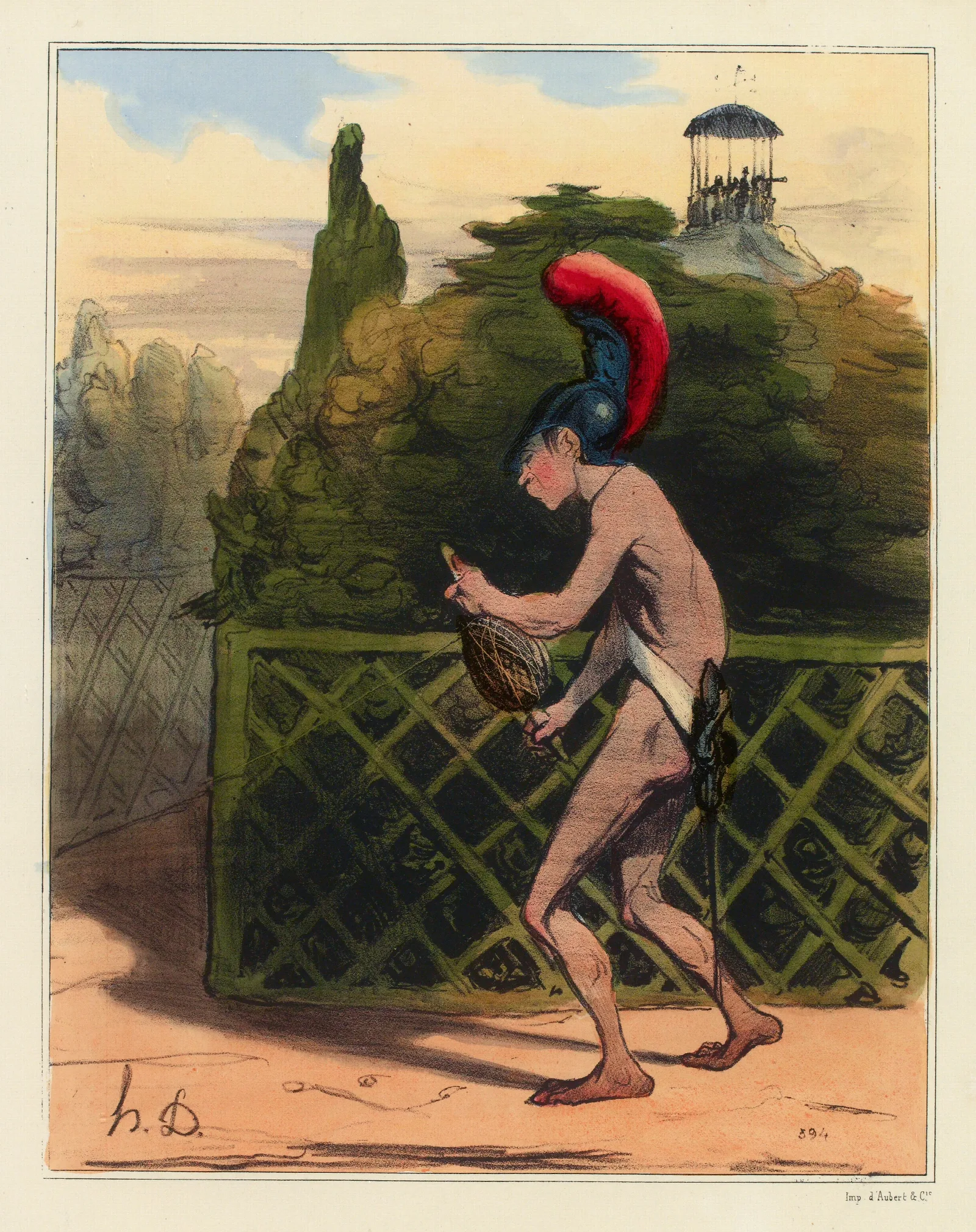 Le Fil Dariane 2 Wall Art by Honoré Daumier - Canvas Print