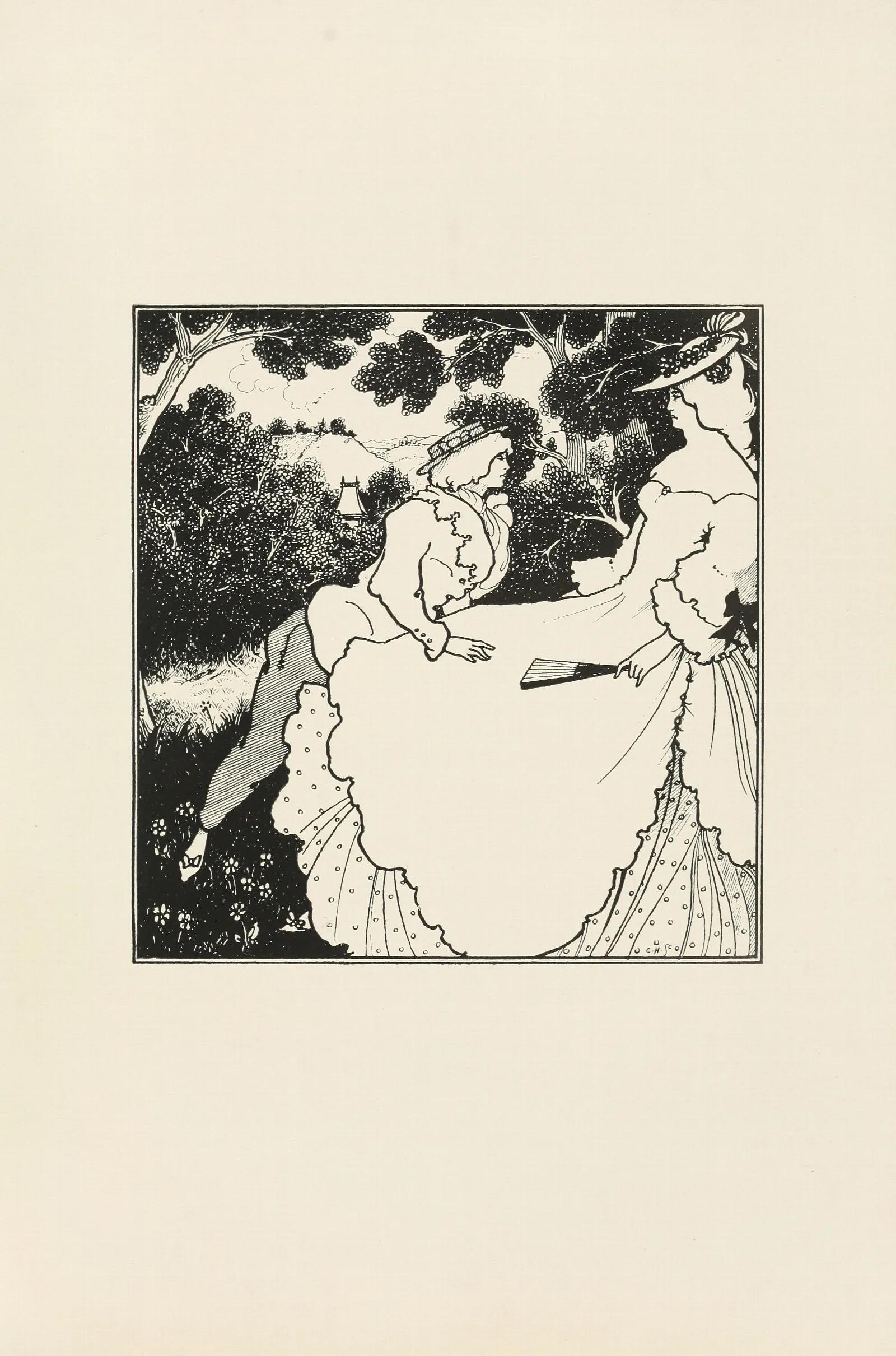 Under The Hill Pl 07 Wall Art by Aubrey Vincent Beardsley - Canvas Print