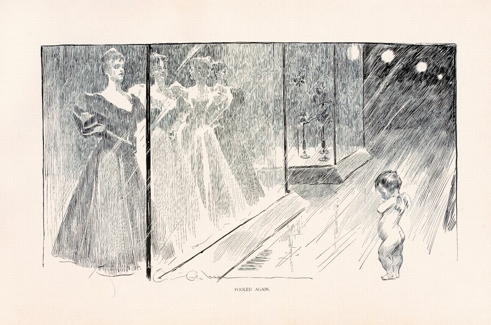 Fooled Again Wall Art by Charles Dana Gibson - Canvas Print