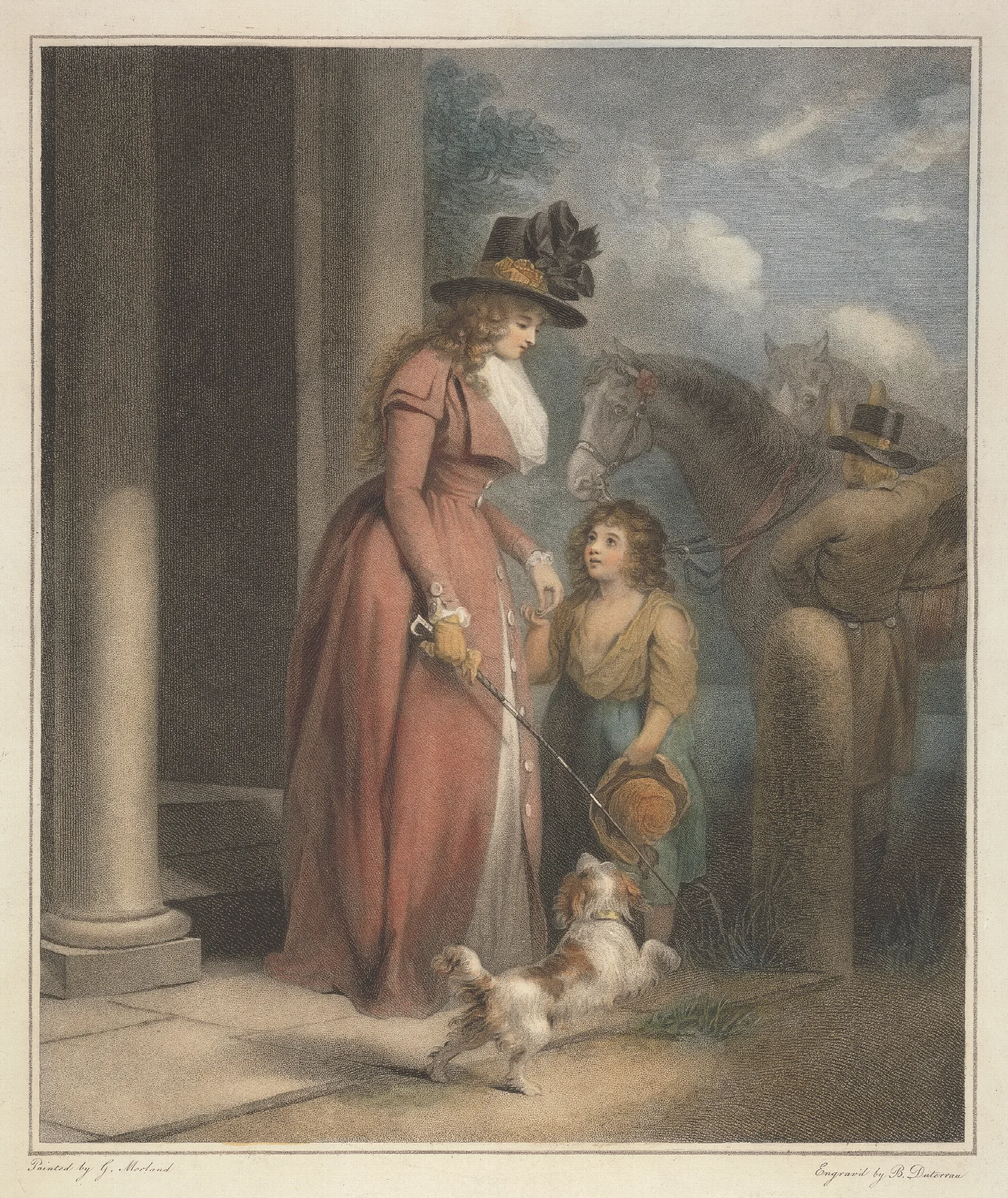 The Squires Door 2 Wall Art by George Morland - Canvas Print