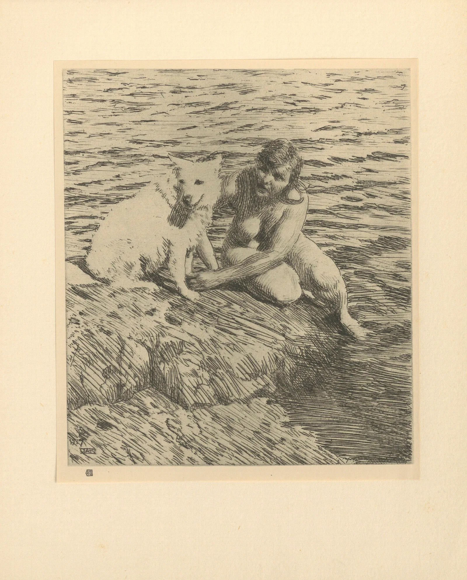 Sappho 13 Wall Art by Anders Zorn - Canvas Print