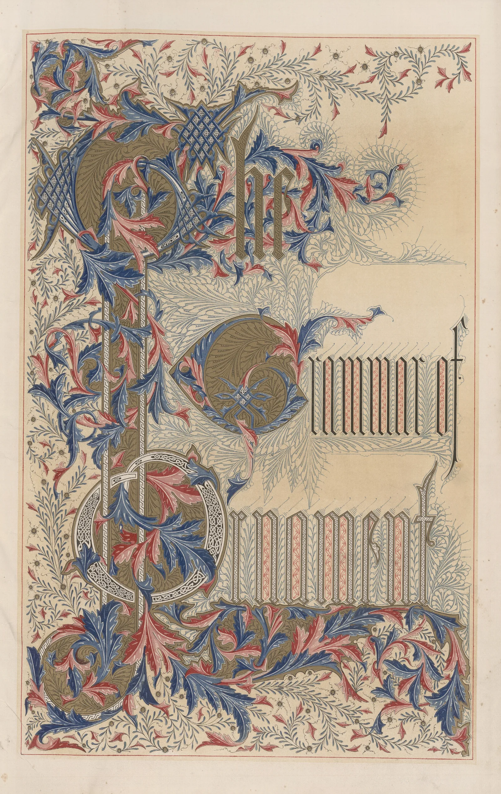 The Grammar Of Ornament Title Page Wall Art by Owen Jones - Canvas Print