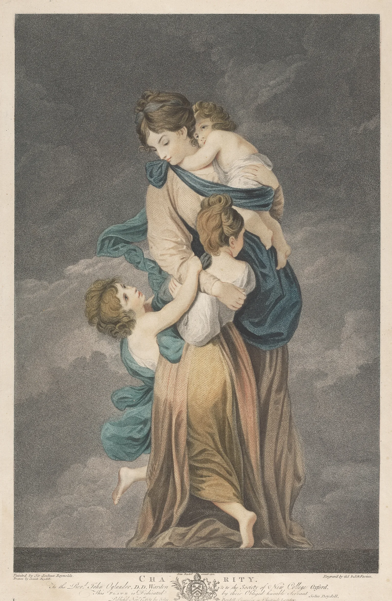Charity 25 Wall Art by Sir Joshua Reynolds - Canvas Print