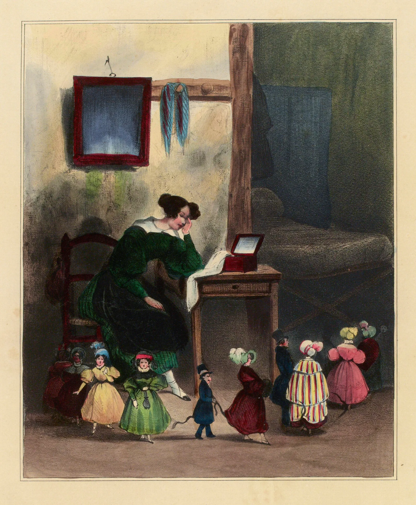 Alors Je Serai Riche Wall Art by Honoré Daumier - Canvas Print