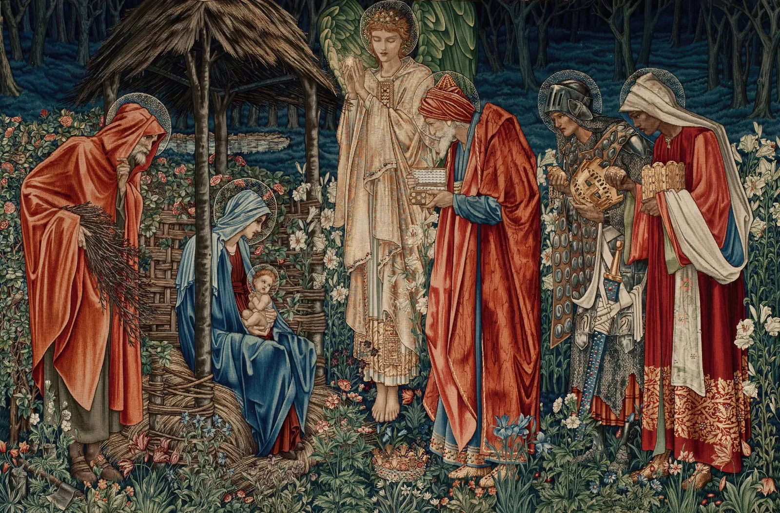 The Adoration Of The Magi 89 Wall Art by Sir Edward Coley Burne-Jones - Canvas Print