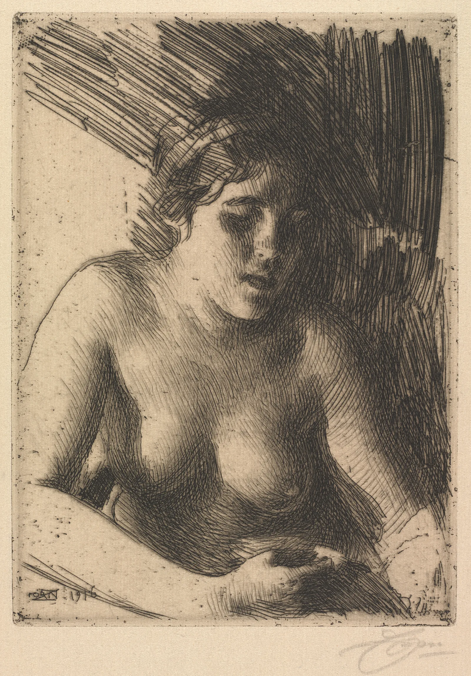 Bust Wall Art by Anders Zorn - Canvas Print