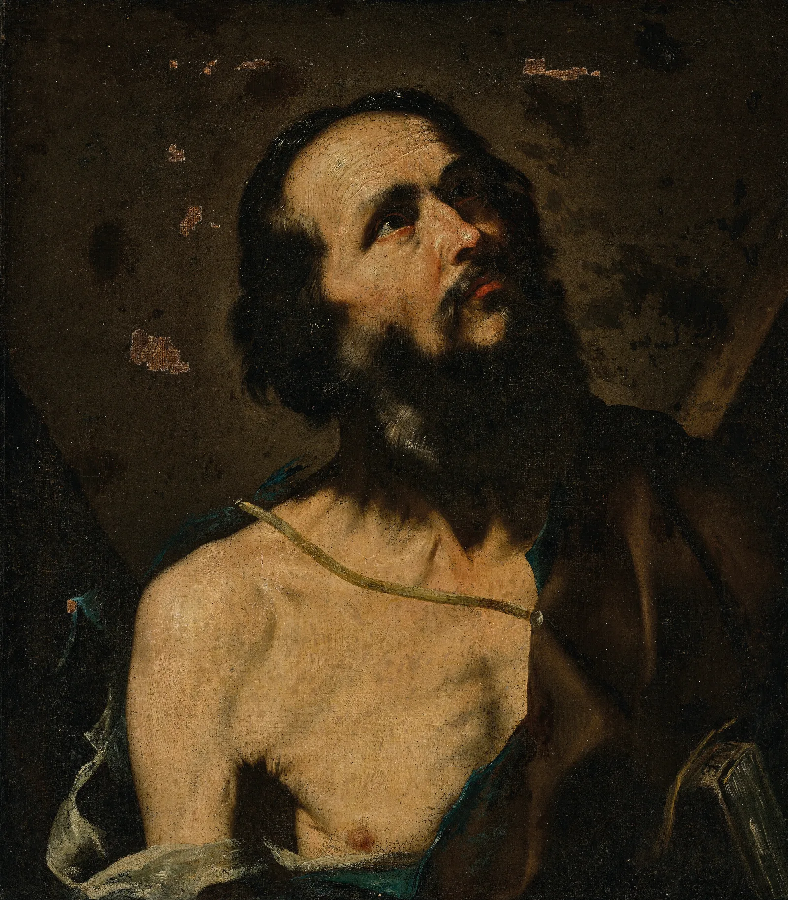 Saint Andrew A Fragment Wall Art by Jusepe de Ribera - Canvas Print