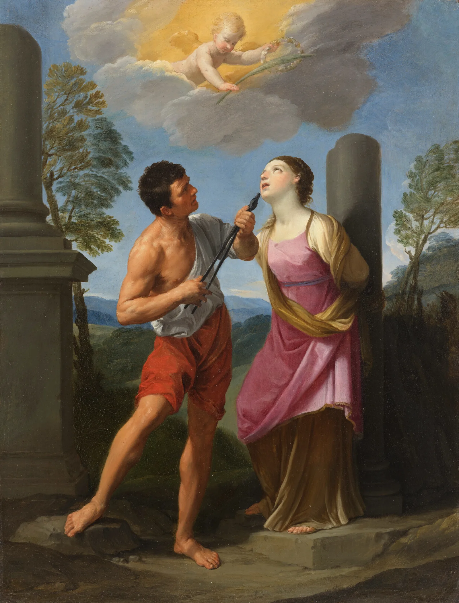 The Martyrdom Of Saint Apollonia Wall Art by Guido Reni - Canvas Print