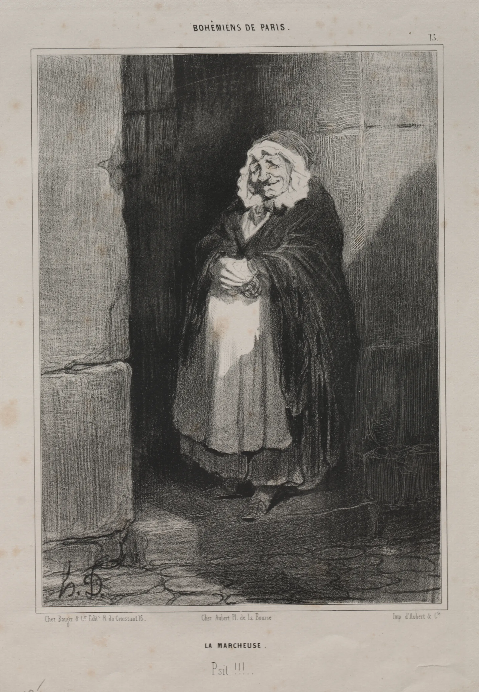The Pedestrian Wall Art by Honoré Daumier - Canvas Print