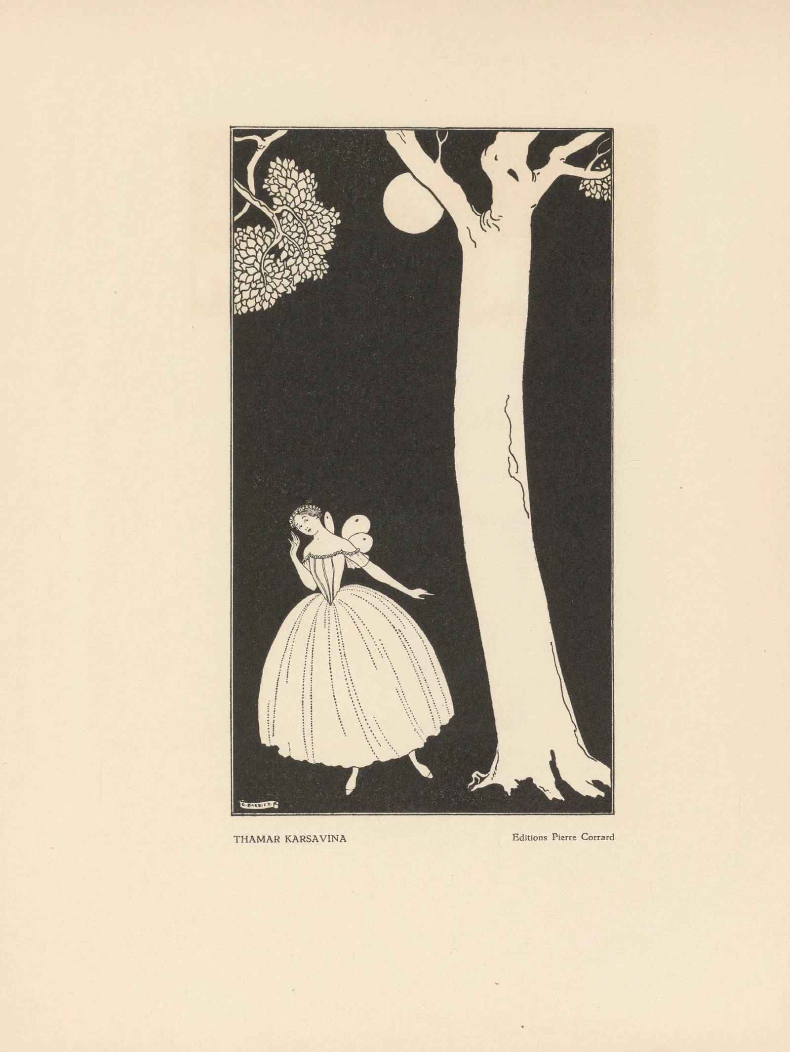 Thamar Karsavina Wall Art by George Barbier - Canvas Print