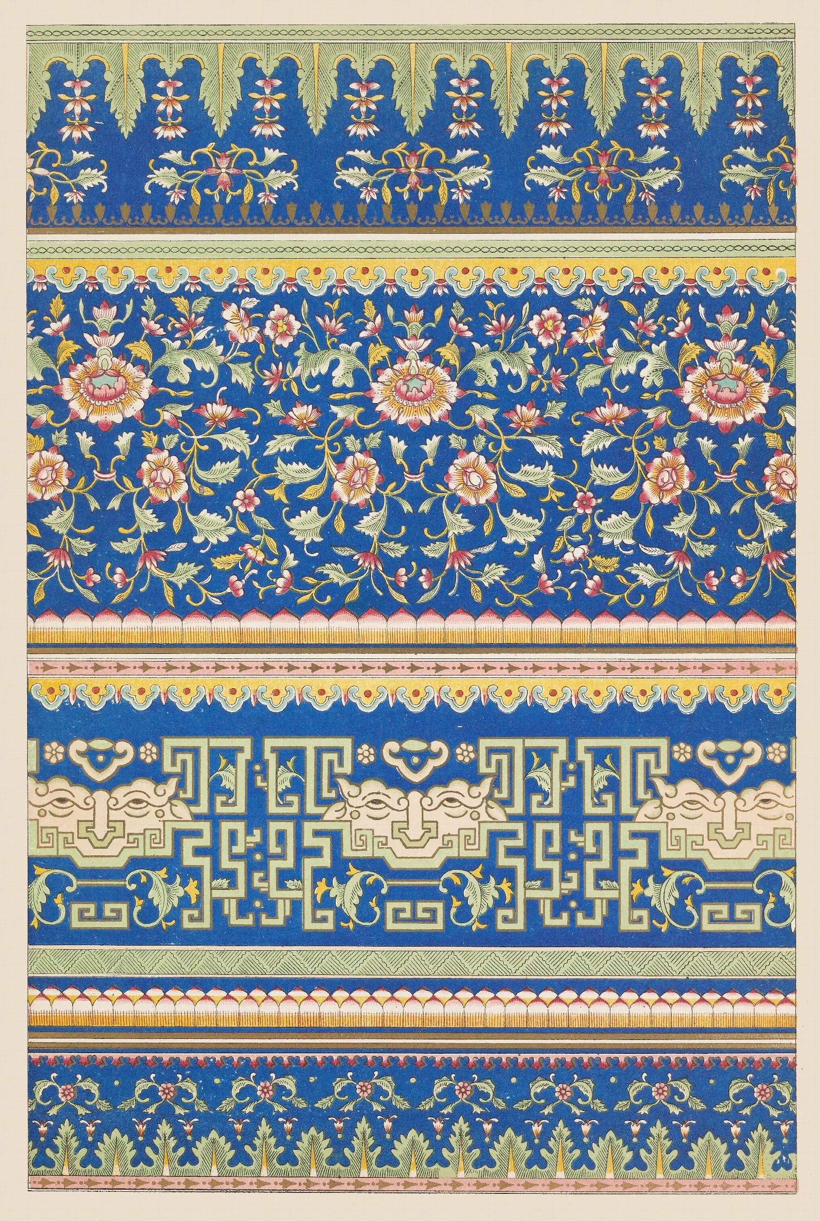 Examples Of Chinese Ornament Pl 53 Wall Art by Owen Jones - Canvas Print