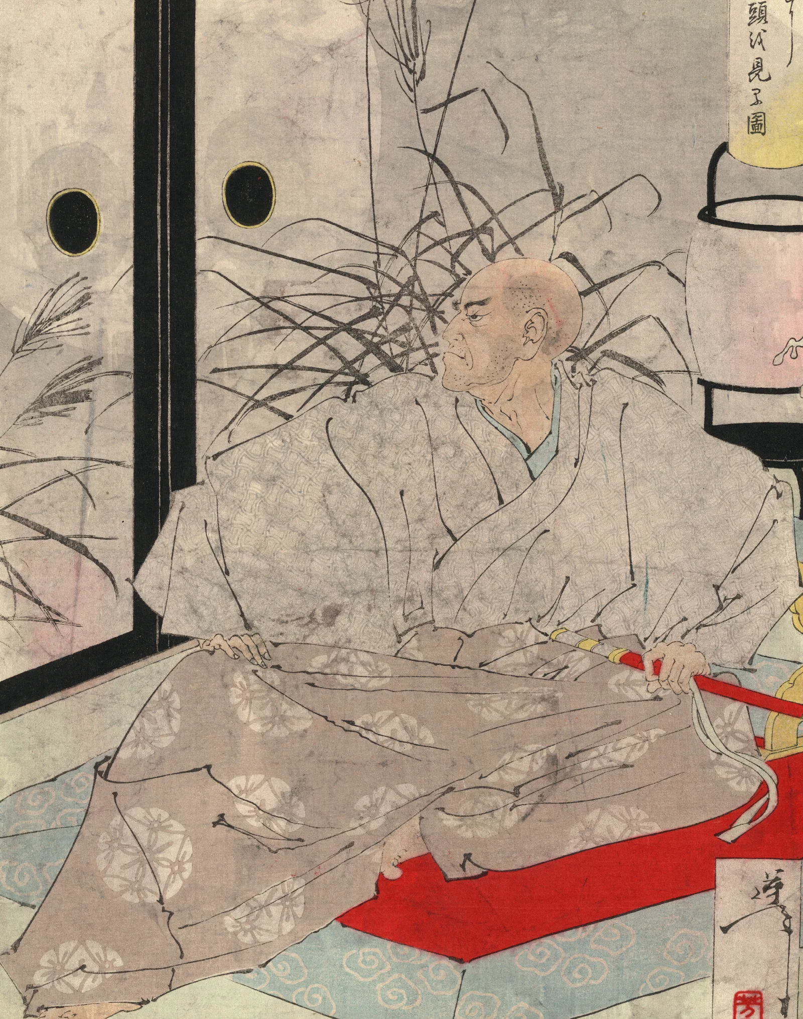 Taira No Kiyomori 2 Wall Art by Tsukioka Yoshitoshi - Canvas Print