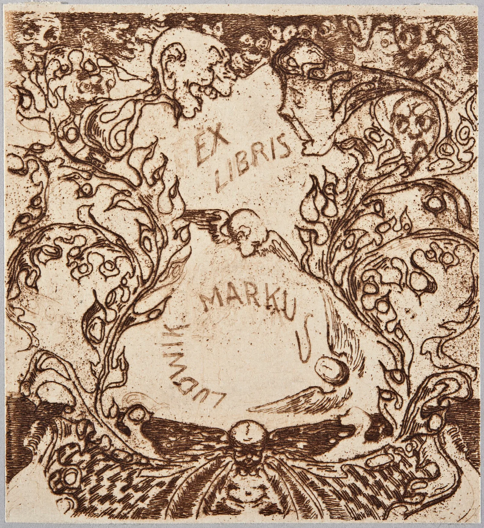 Bookplate Of Ludwik Markus Wall Art by Louis Marcoussis - Canvas Print