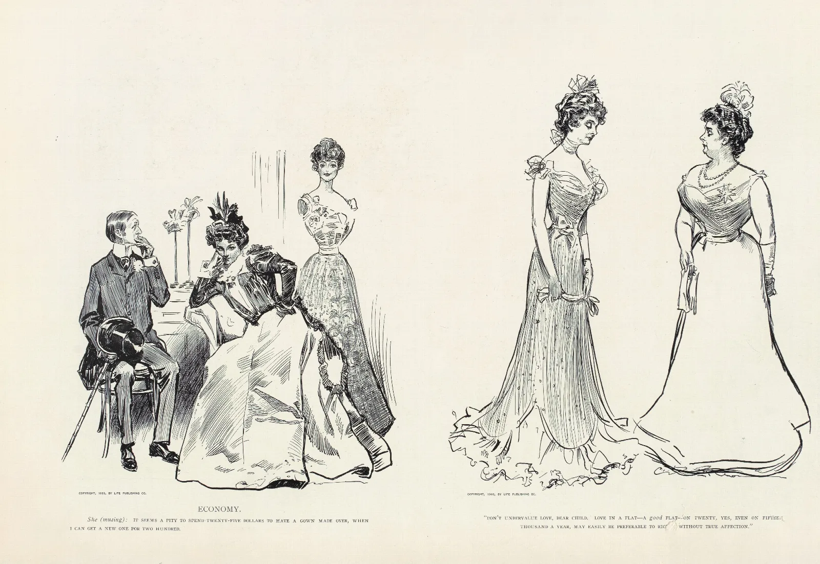 Economy Wall Art by Charles Dana Gibson - Canvas Print