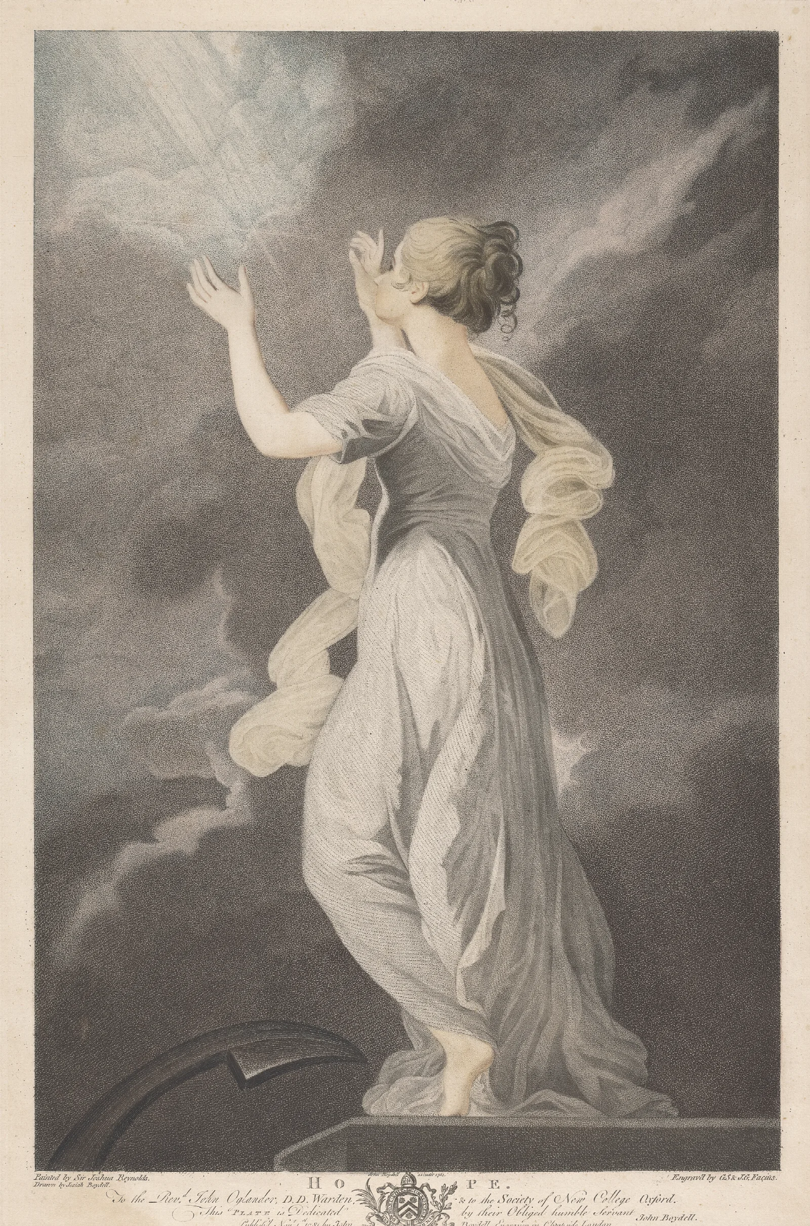 Hope 12 Wall Art by Sir Joshua Reynolds - Canvas Print