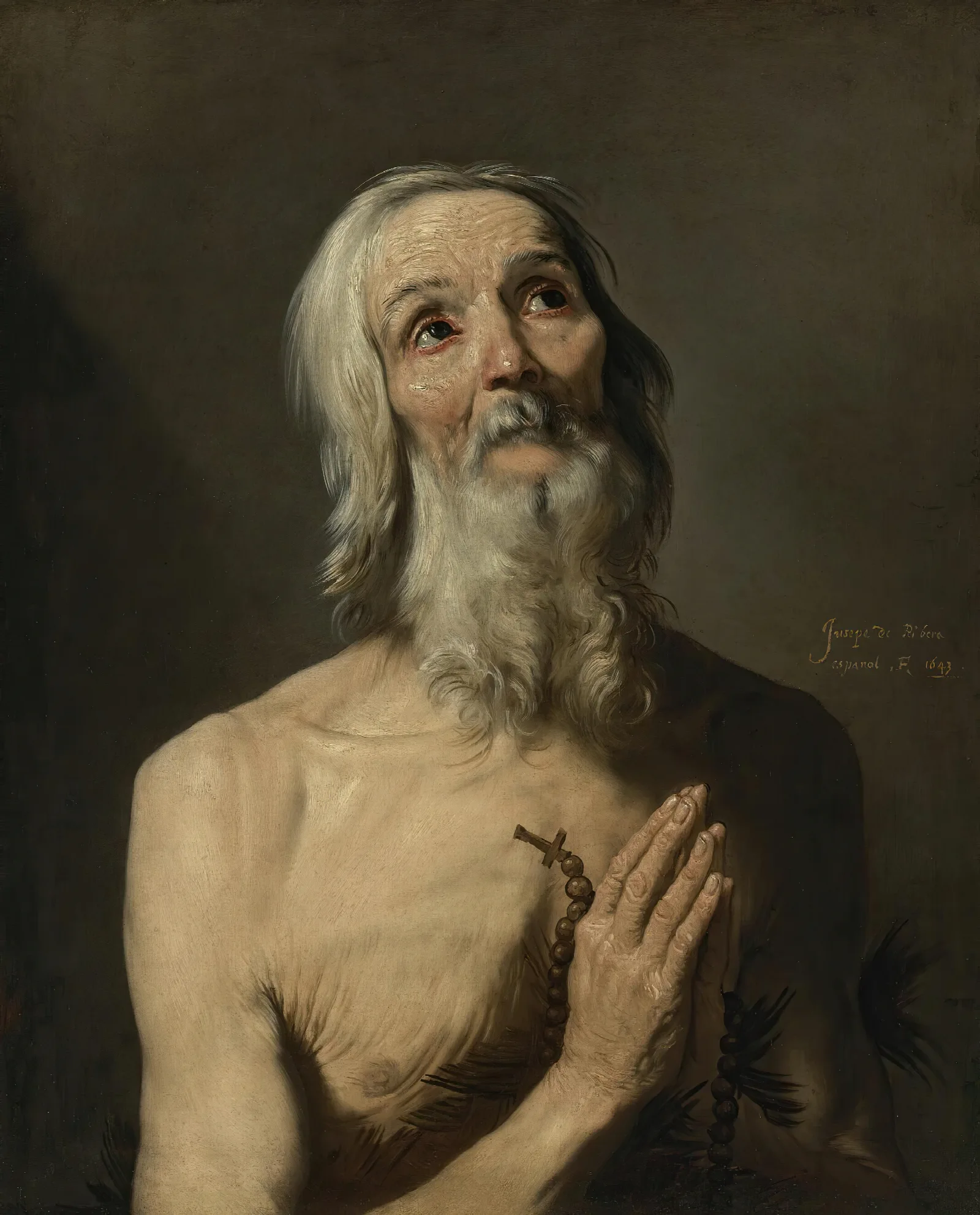 Saint Onophrius Wall Art by Jusepe de Ribera - Canvas Print