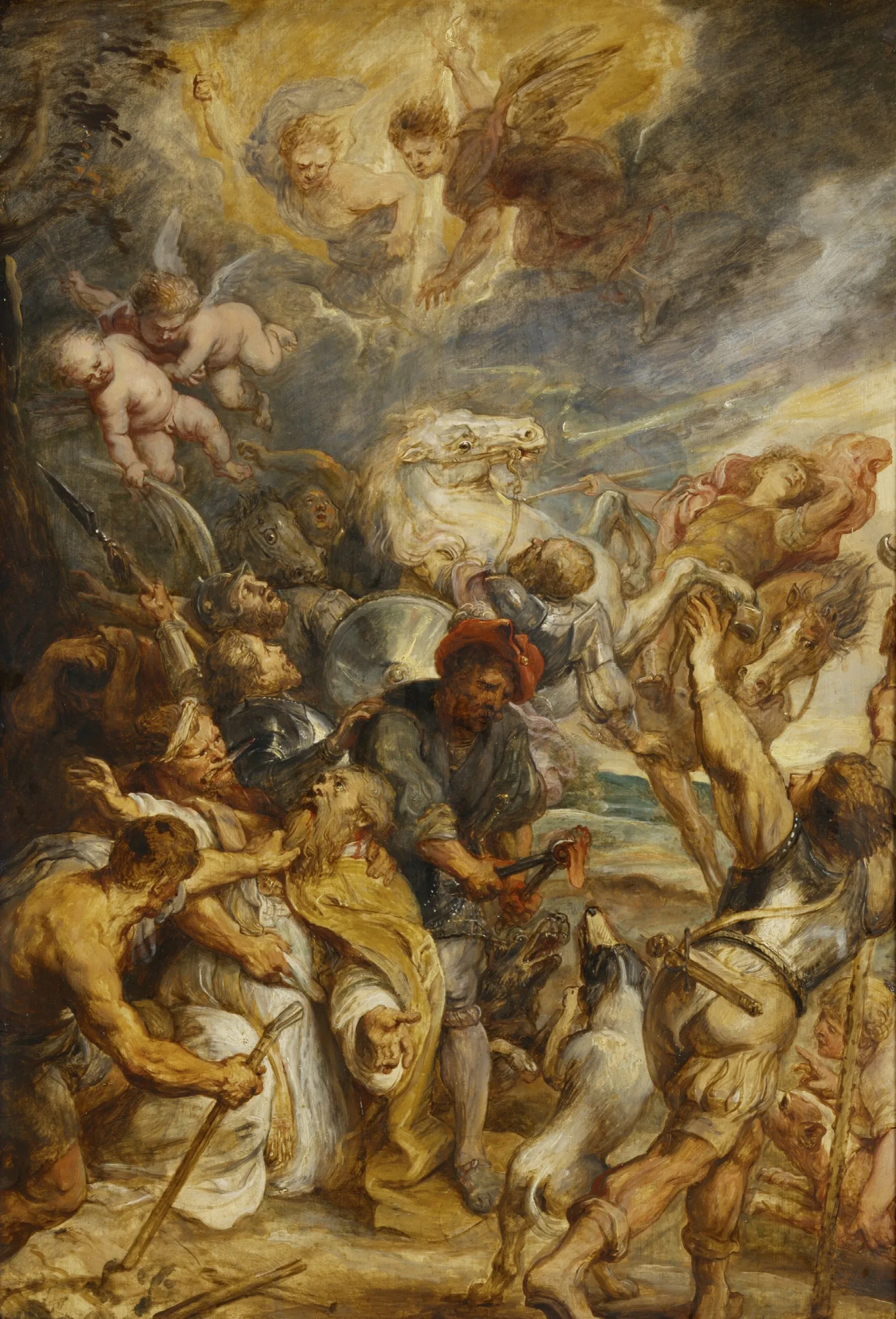 The Martyrdom Of Saint Livinus Wall Art by Peter Paul Rubens - Canvas Print