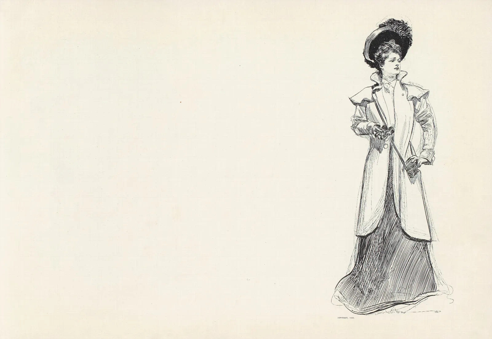 Illustration 228 by Charles Dana Gibson (1900) Wall Art by Charles Dana Gibson - Canvas Print