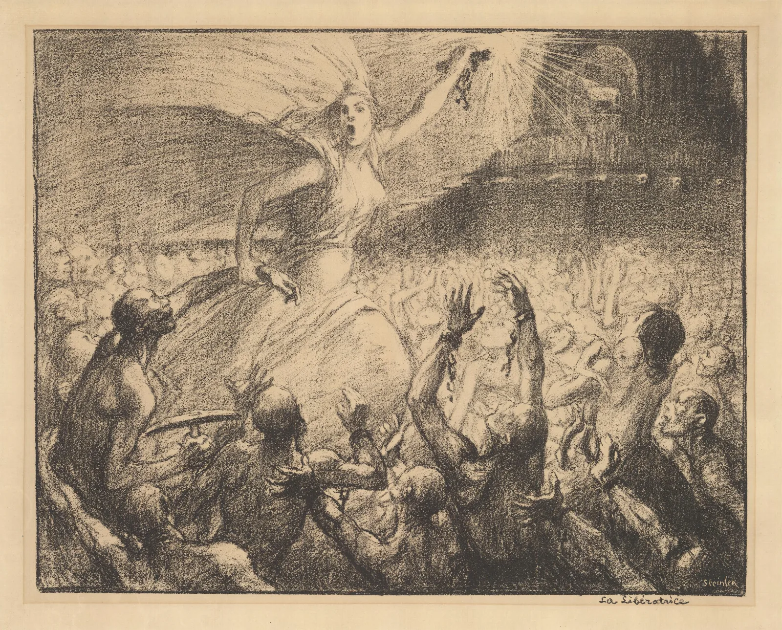 La Liberatrice Wall Art by Théophile Alexandre Steinlen - Canvas Print