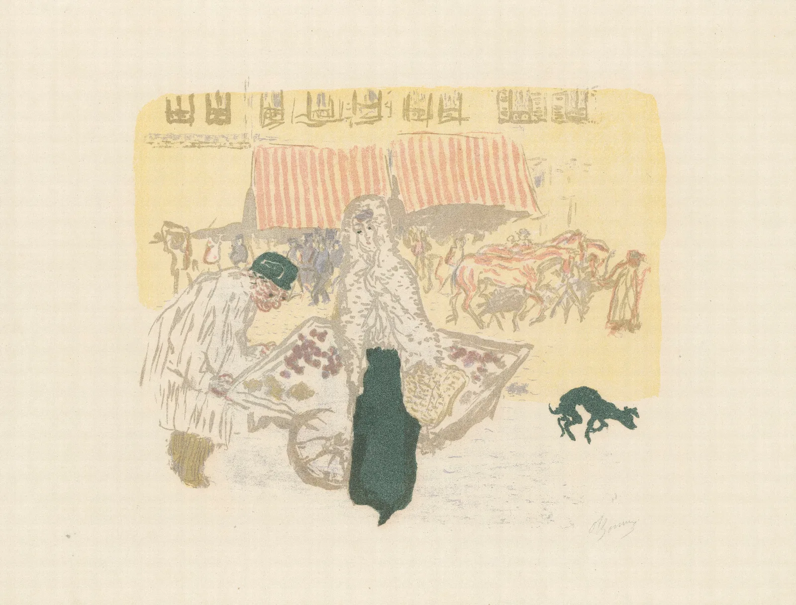 La Marchande Des Quatre Saisons 2 Wall Art by Pierre Bonnard - Canvas Print