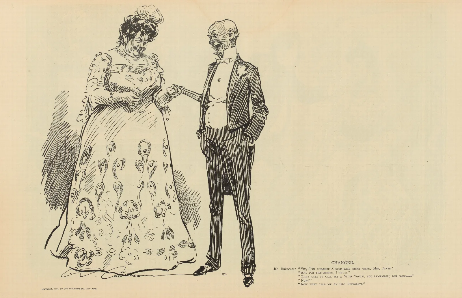 Changed Wall Art by Charles Dana Gibson - Canvas Print