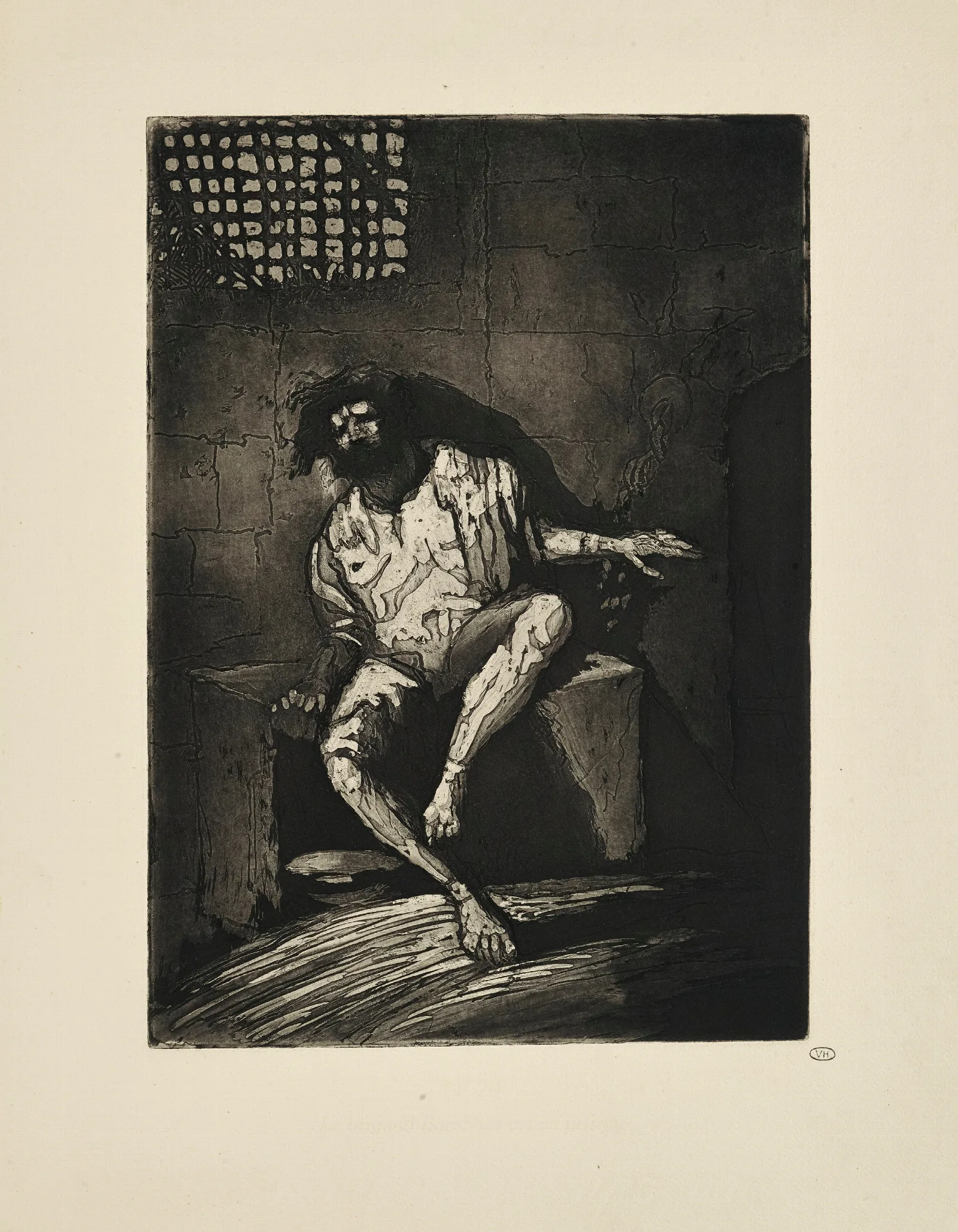 N 29 Le Brigand Barabbas Est En Prison Wall Art by Emile Bernard - Canvas Print