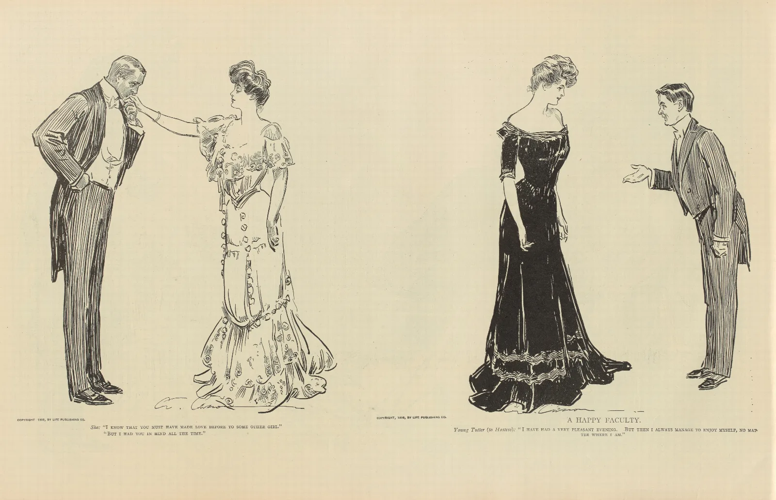 She I Know That You Must Have Made Love Before To Some Other Girl Wall Art by Charles Dana Gibson - Canvas Print