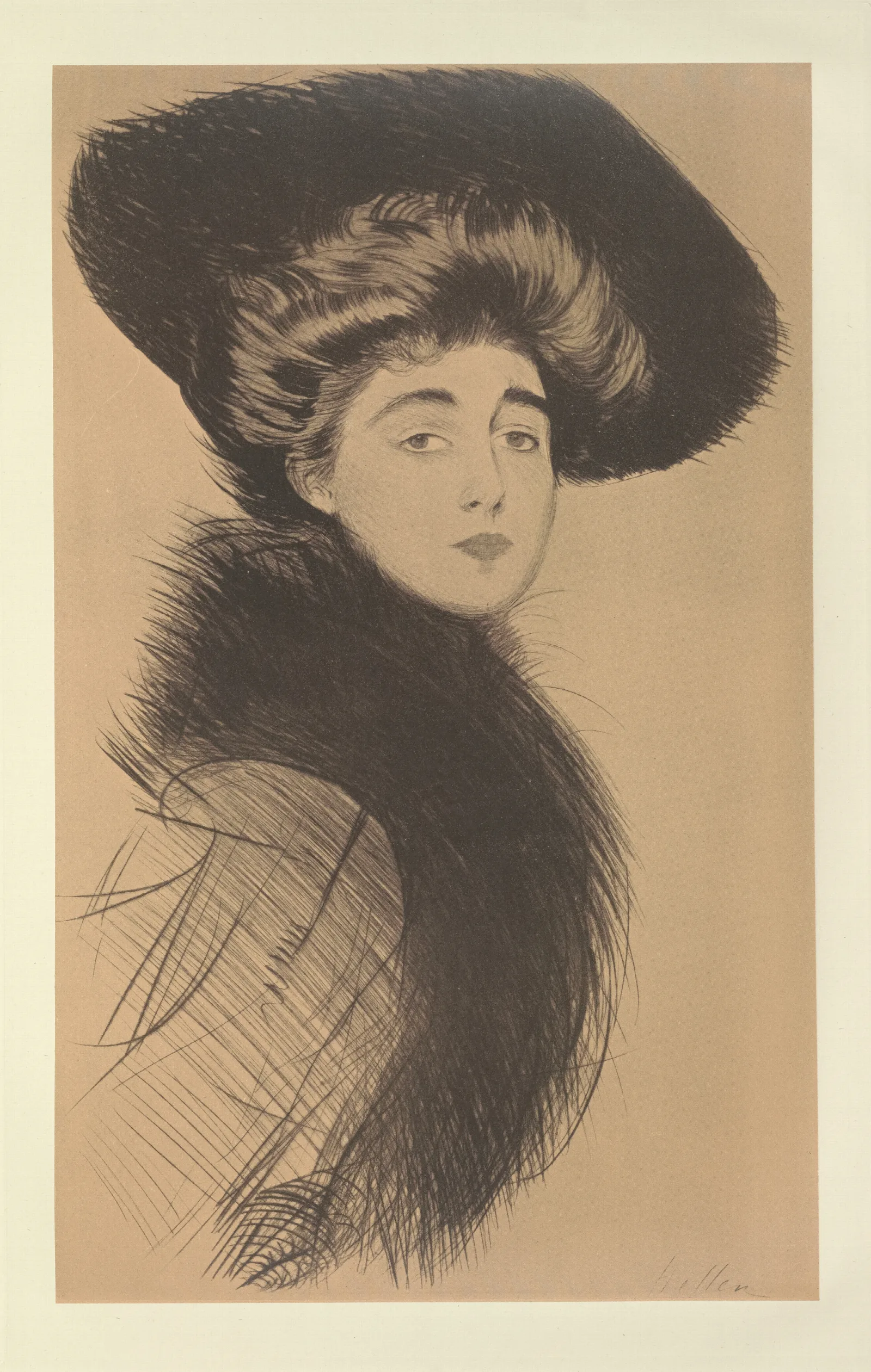 Miss X Wall Art by Paul César Helleu - Canvas Print