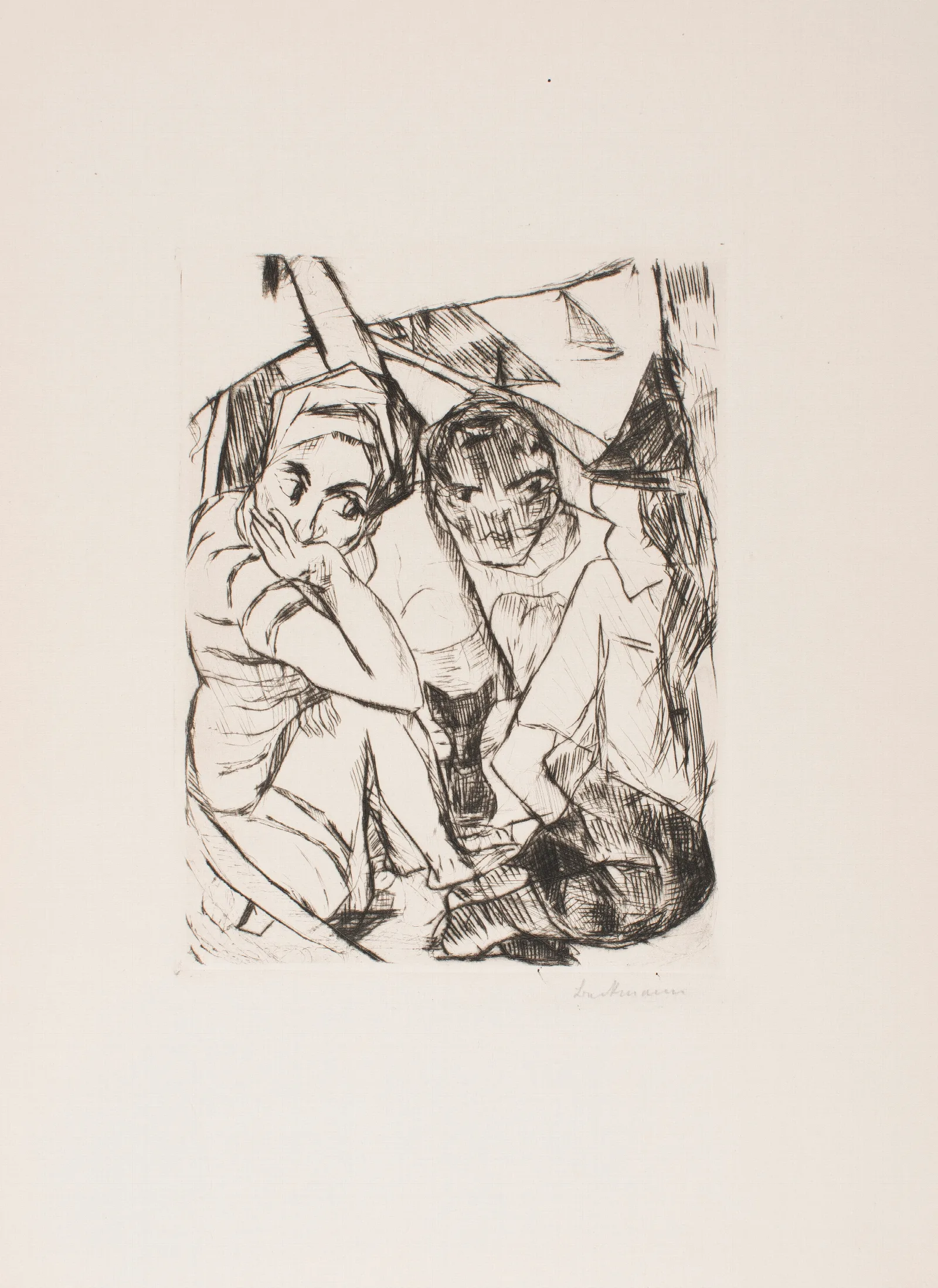 First Illustration For Chapter 1 From The Portfolio The Duchess Wall Art by Max Beckmann - Canvas Print