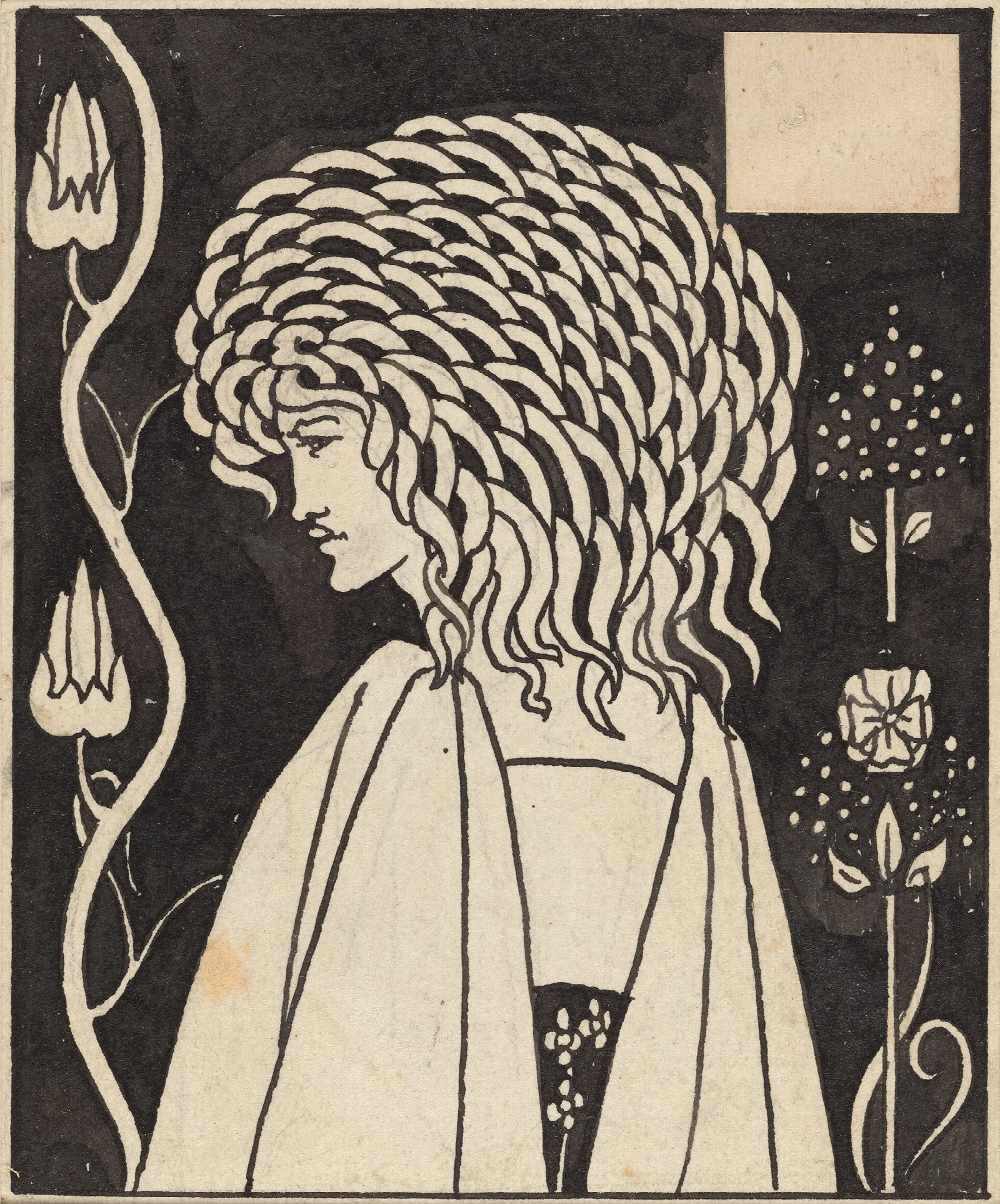 Headpiece For Malorys Morte Darthur Wall Art by Aubrey Vincent Beardsley - Canvas Print