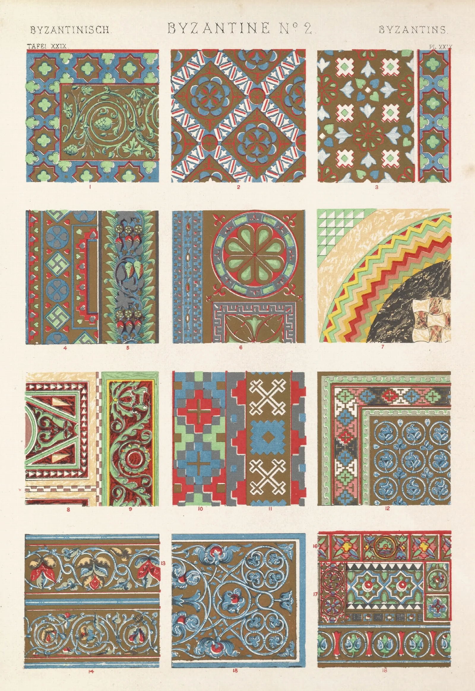 Byzantine No 2 Wall Art by Owen Jones - Canvas Print