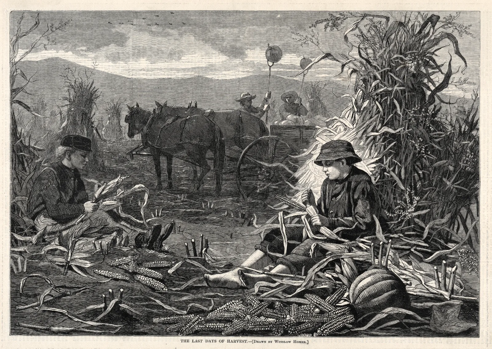 The Last Days Of Harvest Wall Art by Winslow Homer - Canvas Print