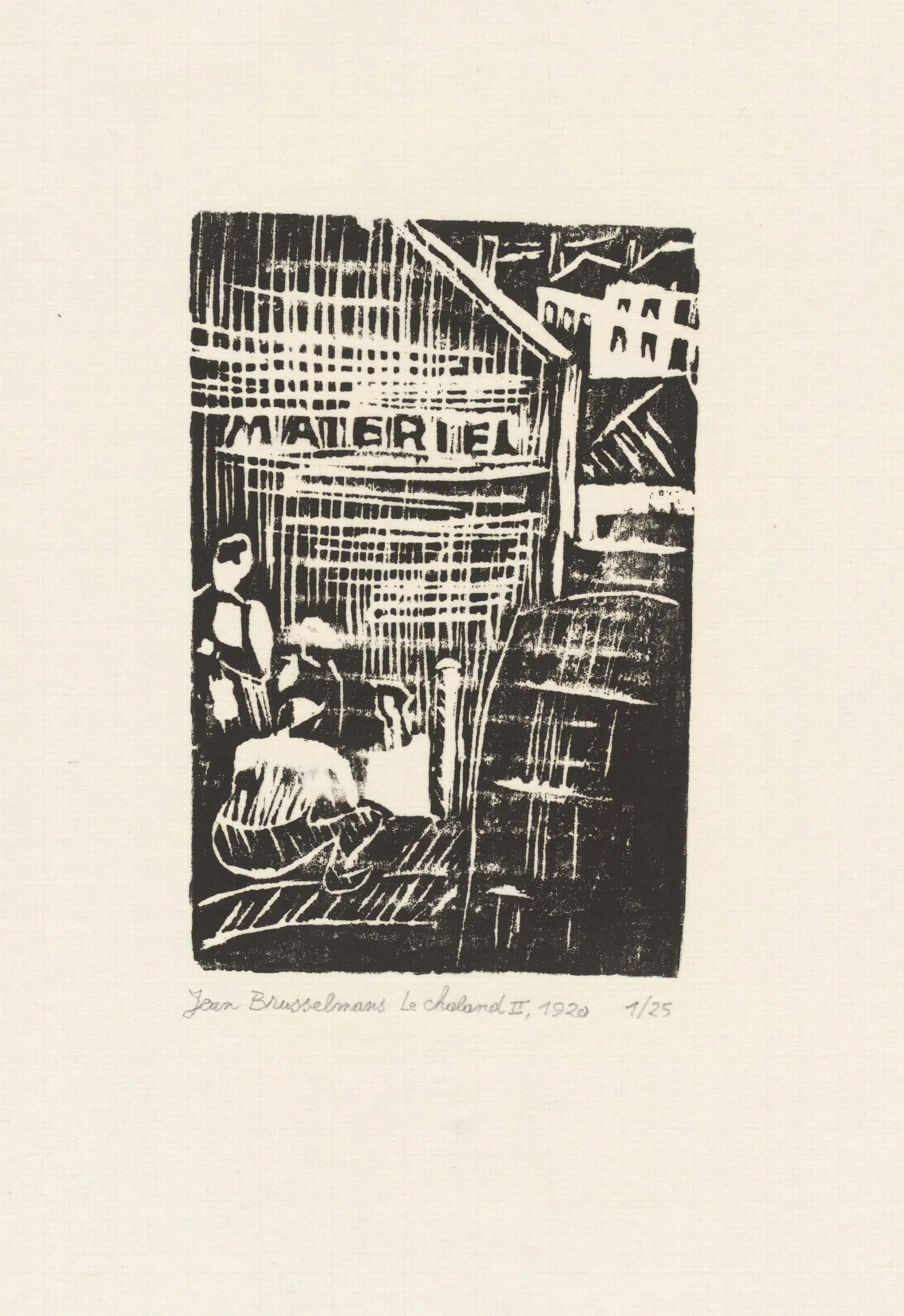 The Barge Ii Wall Art by Jean Brusselmans - Canvas Print