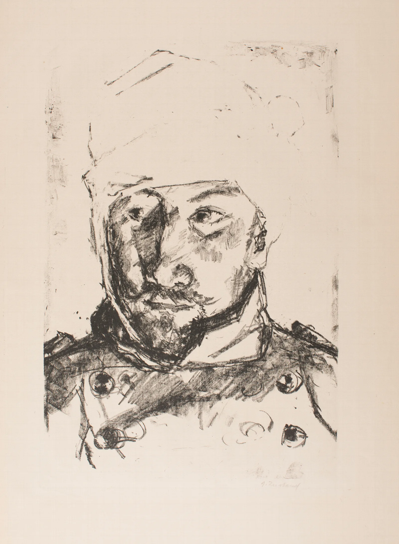 Portrait Of His Wounded Brother In Law Martin Tube Wall Art by Max Beckmann - Canvas Print