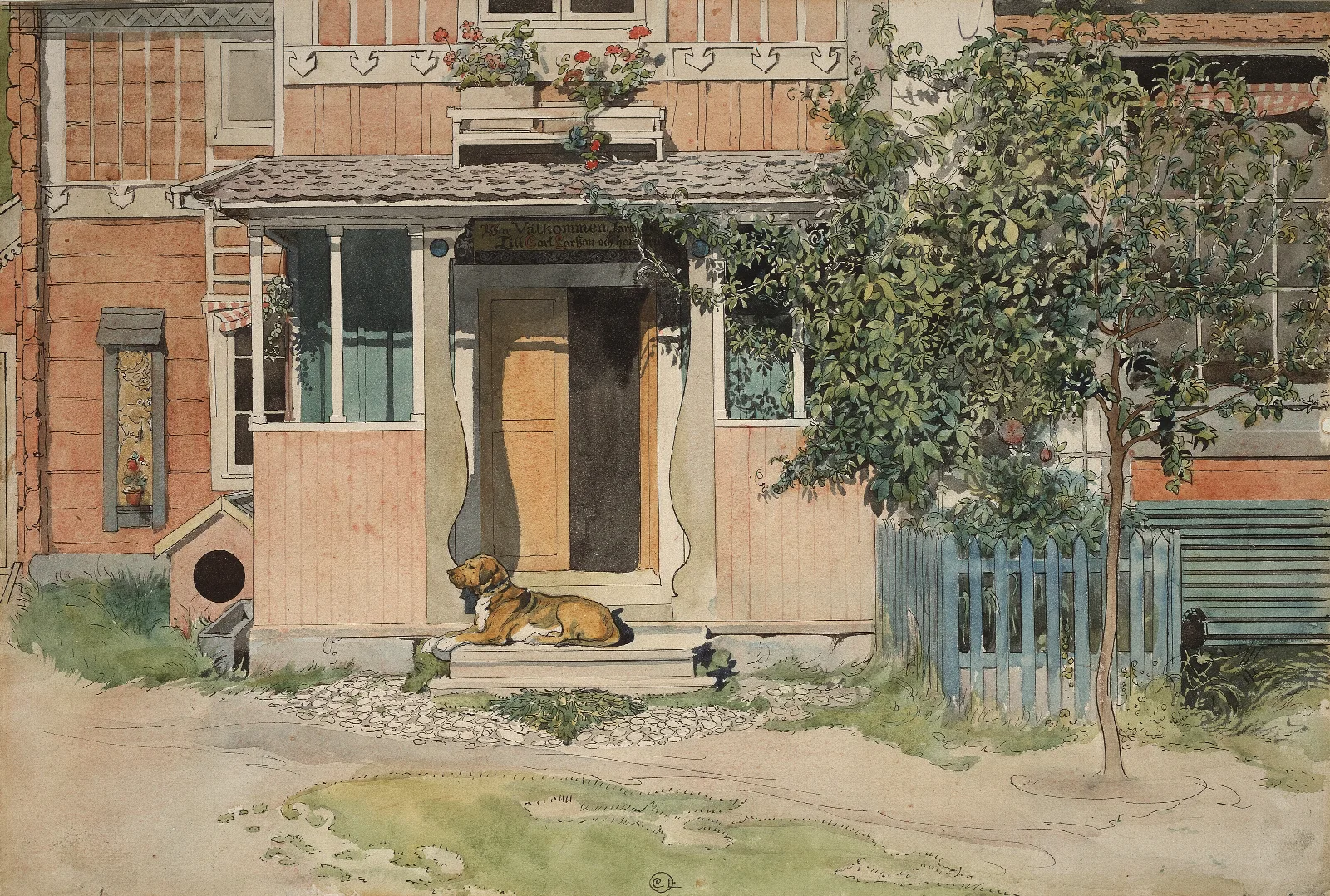 The Veranda Wall Art by Carl Larsson - Canvas Print