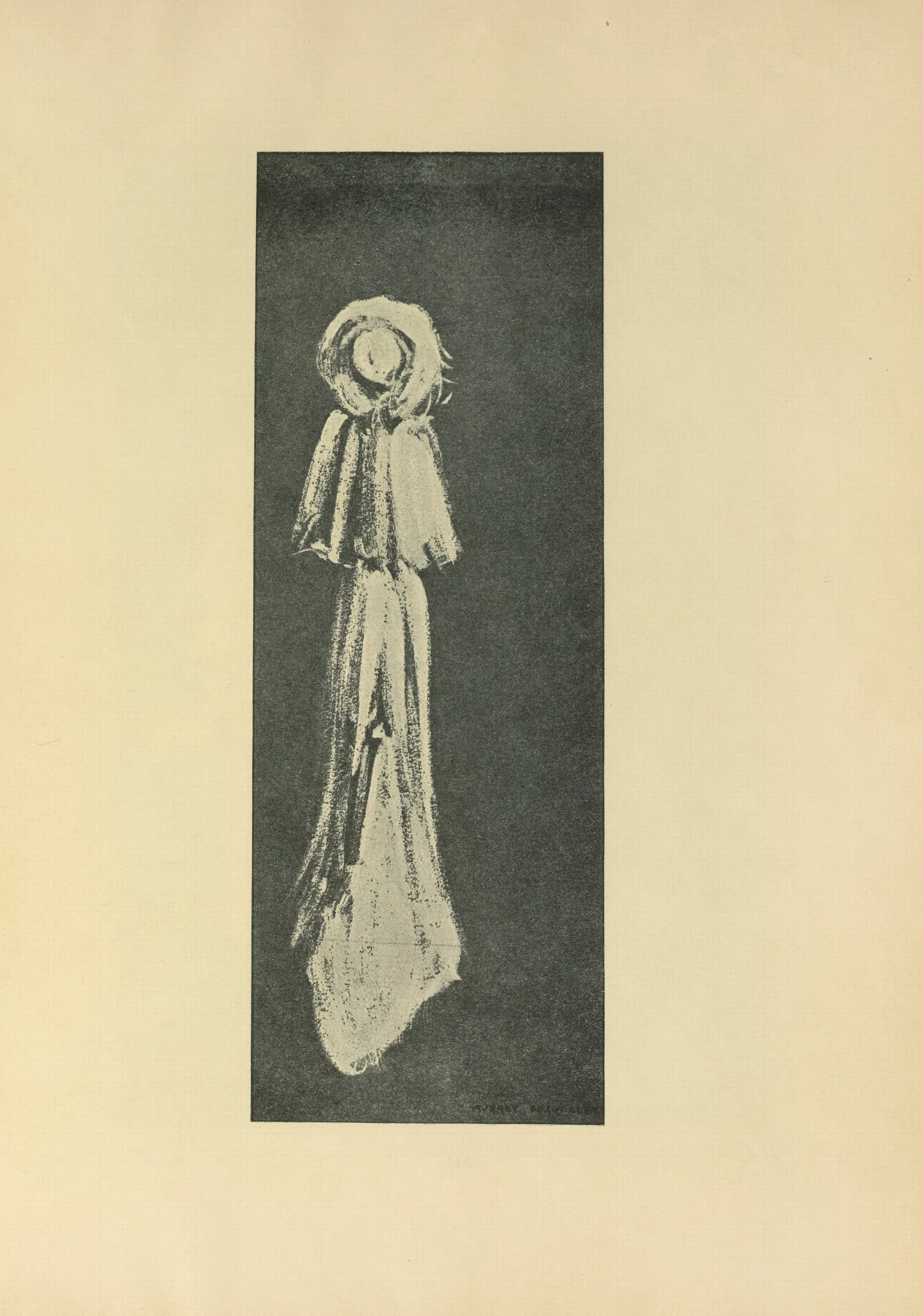 The Woman In White From The Savoy No Wall Art by Aubrey Vincent Beardsley - Canvas Print