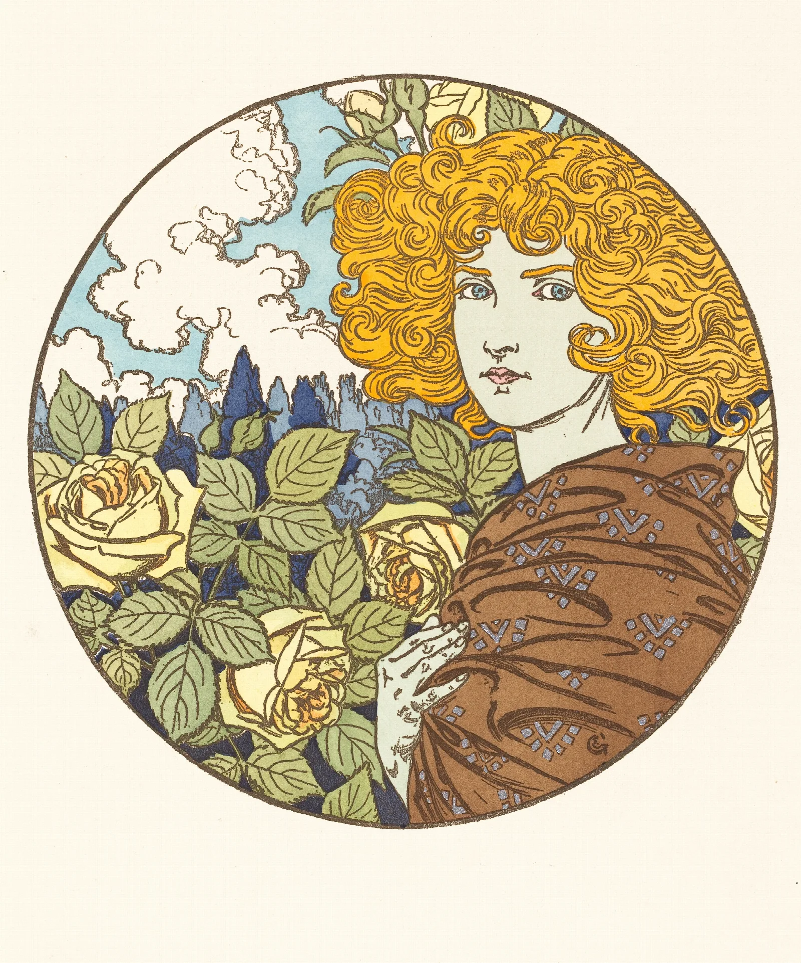 Jalousie Jealousy Wall Art by Eugène Grasset - Canvas Print