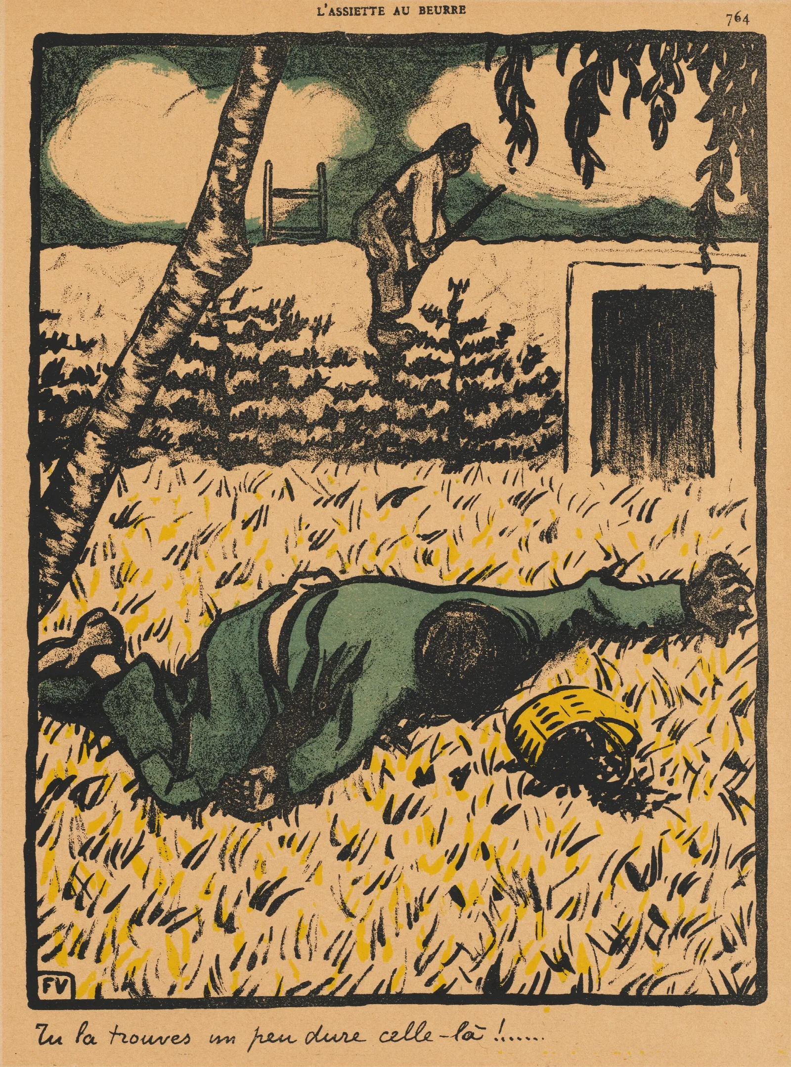 Crimes And Punishments Youll Find Thats Rather A Hard One Wall Art by Félix Vallotton - Canvas Print