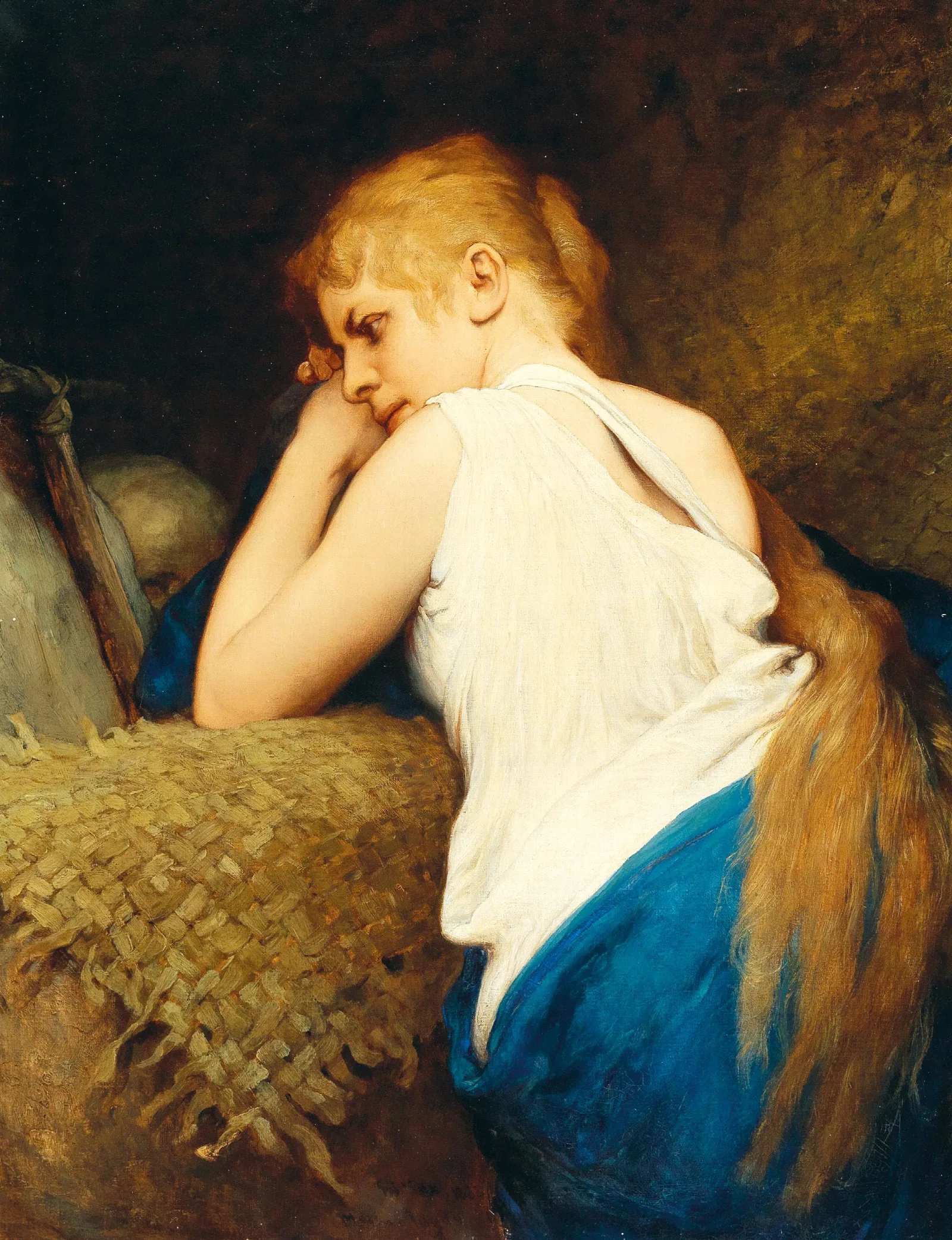Mary Magdalene 9 Wall Art by Gabriel von Max - Canvas Print