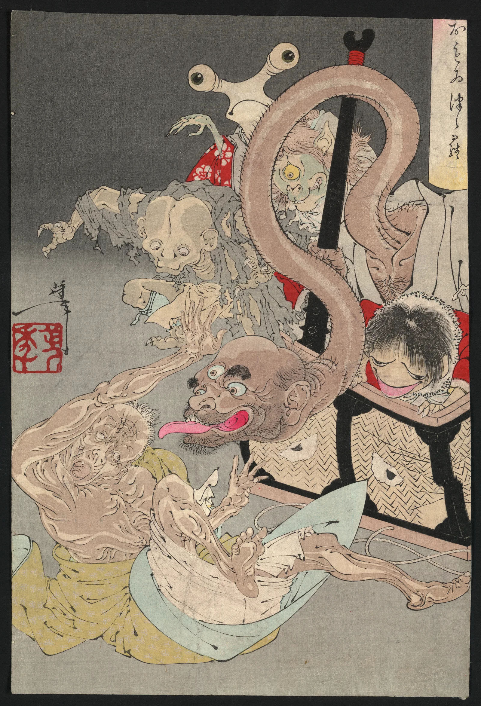 Omoi Tsuzura Wall Art by Tsukioka Yoshitoshi - Canvas Print