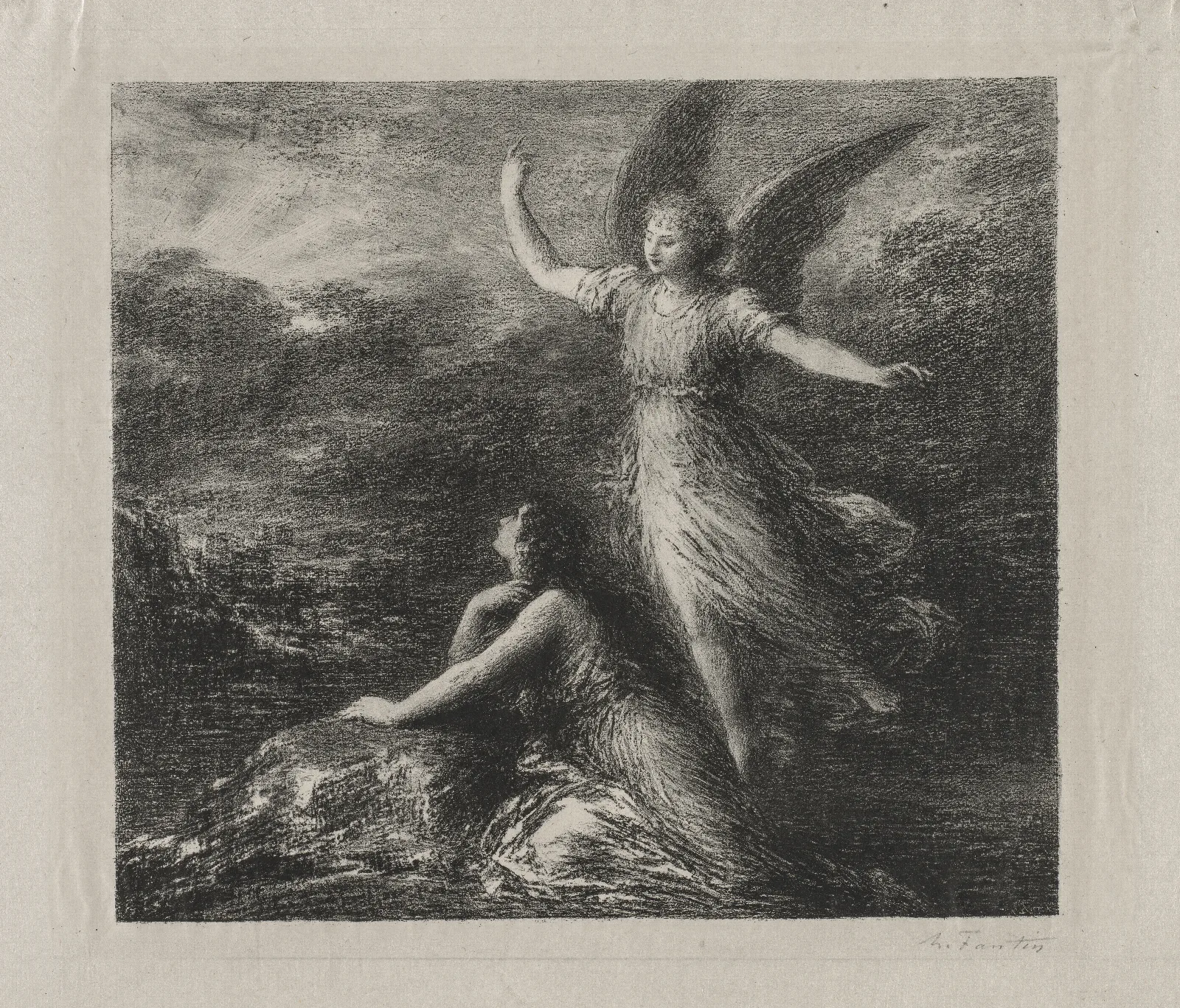 Le Paradis Et La Peri 2 Wall Art by Henri Fantin-Latour - Canvas Print