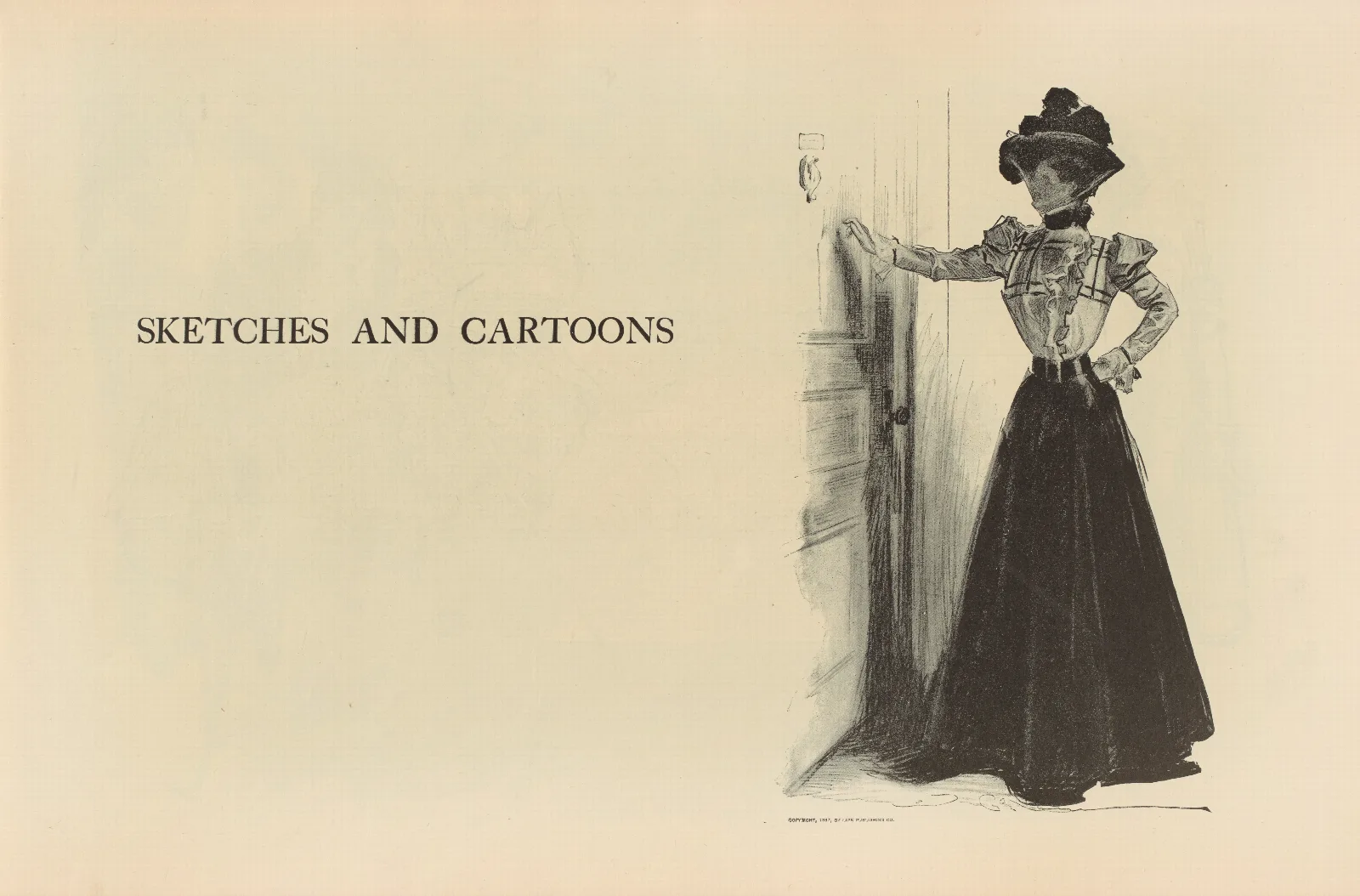 Sketches And Cartoons Wall Art by Charles Dana Gibson - Canvas Print