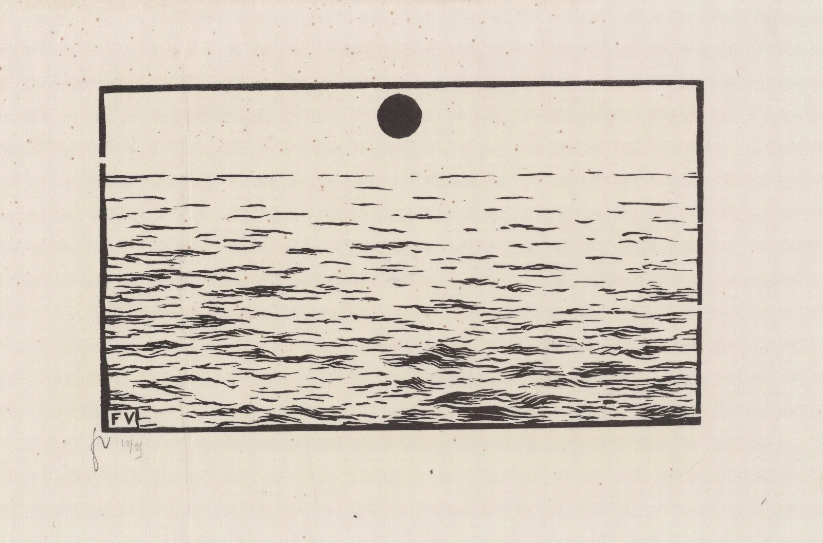La Mer 4 Wall Art by Félix Vallotton - Canvas Print
