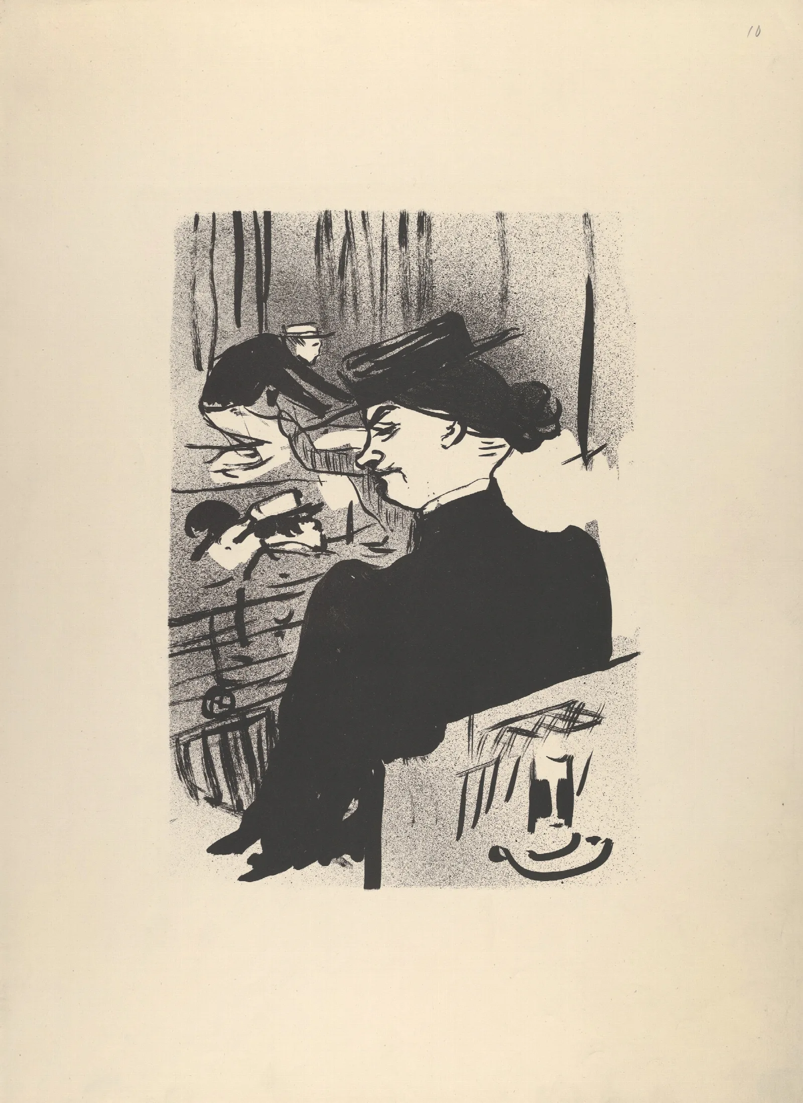 A Spectator Wall Art by Henri de Toulouse-Lautrec - Canvas Print