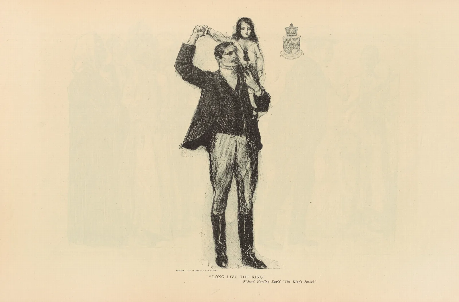 Long Live The King Wall Art by Charles Dana Gibson - Canvas Print