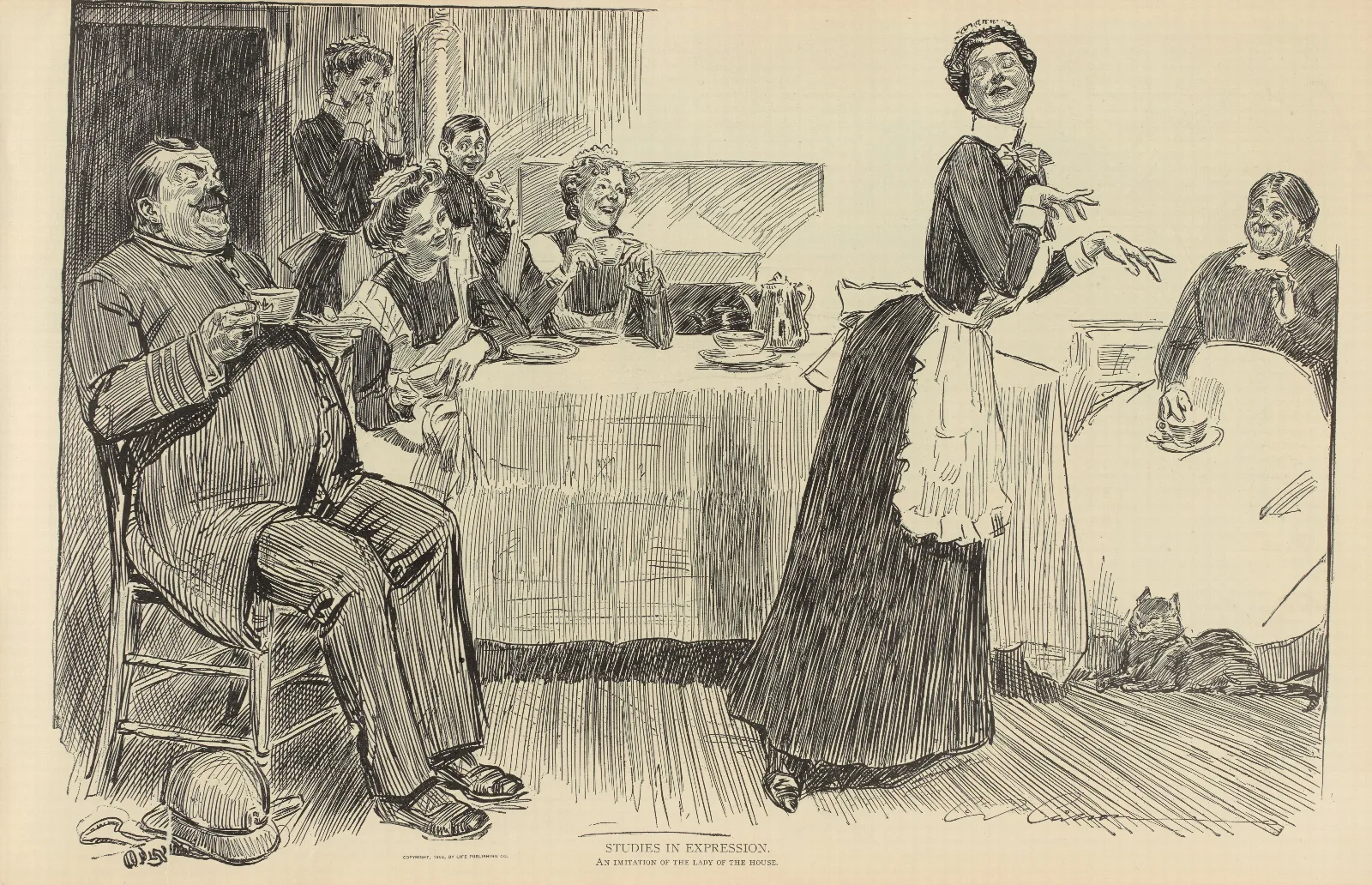 Studies In Expression 2 Wall Art by Charles Dana Gibson - Canvas Print