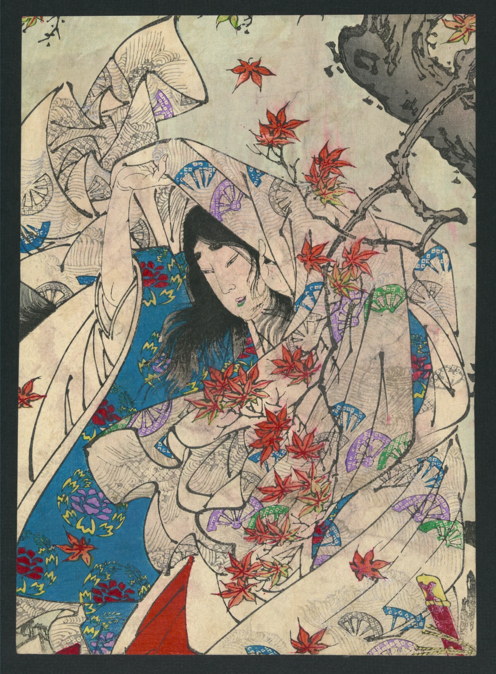 Momijigari Wall Art by Tsukioka Yoshitoshi - Canvas Print