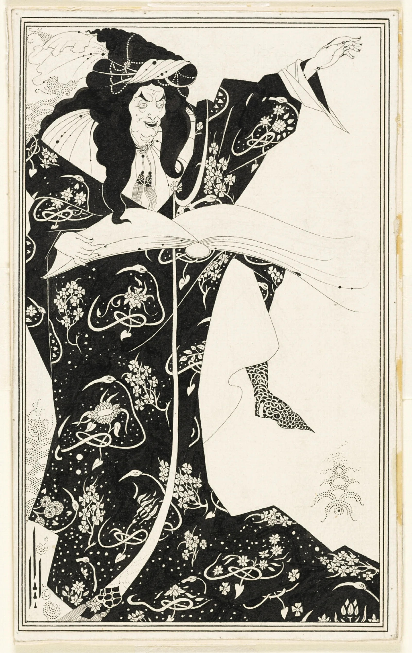 Virgilius The Sorcerer Wall Art by Aubrey Vincent Beardsley - Canvas Print