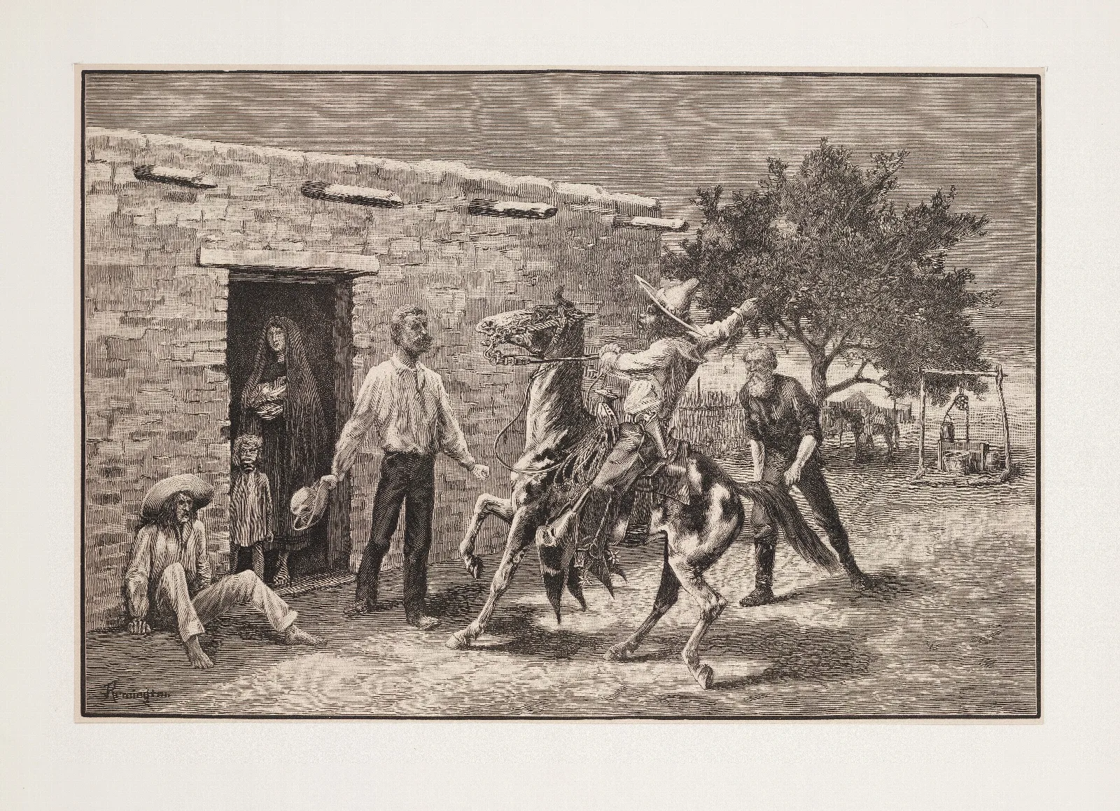 The Apaches Are Coming Wall Art by Frederic Remington - Canvas Print