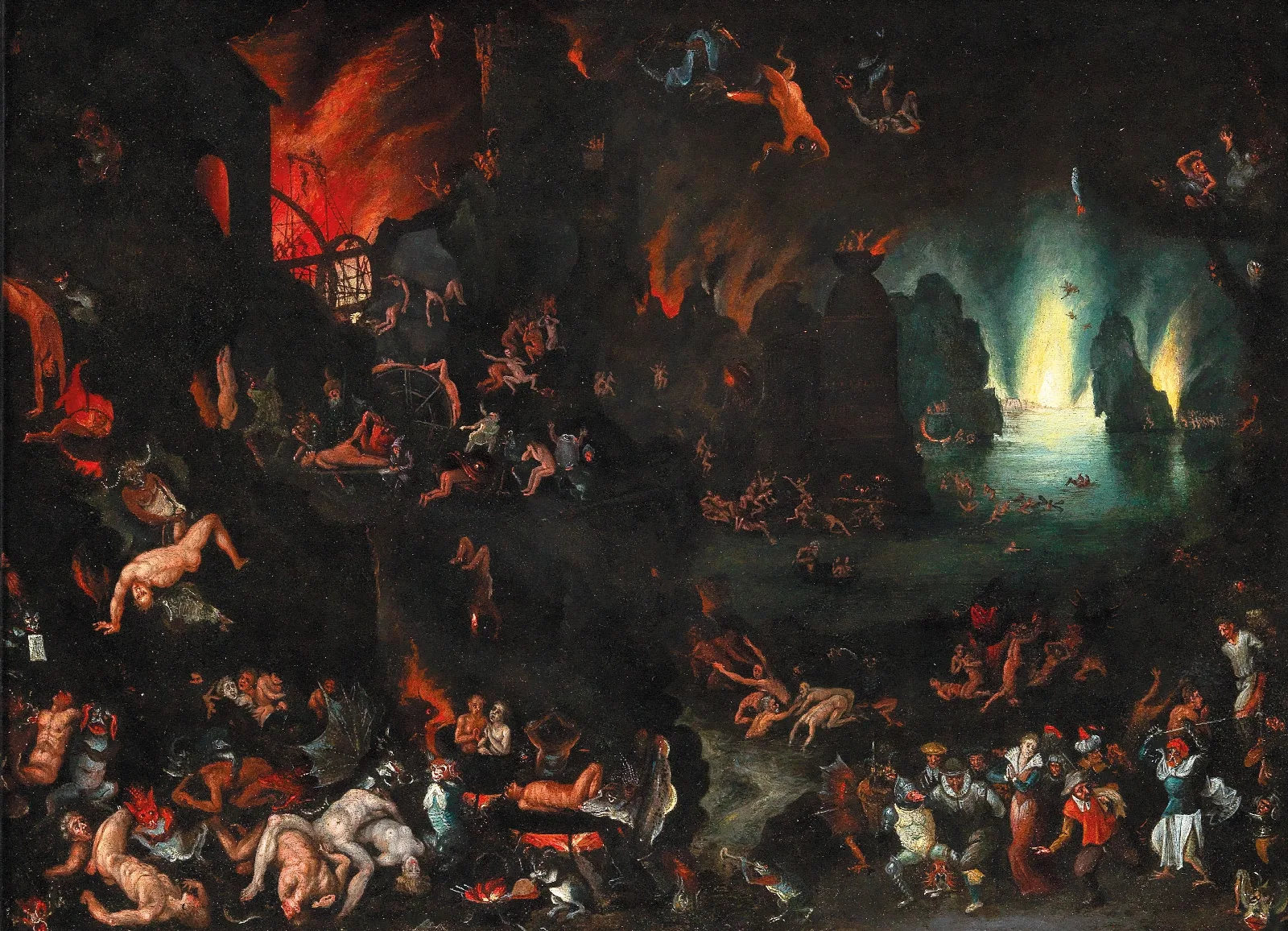 A Scene Of Hell Wall Art by Jan Brueghel The Elder - Canvas Print